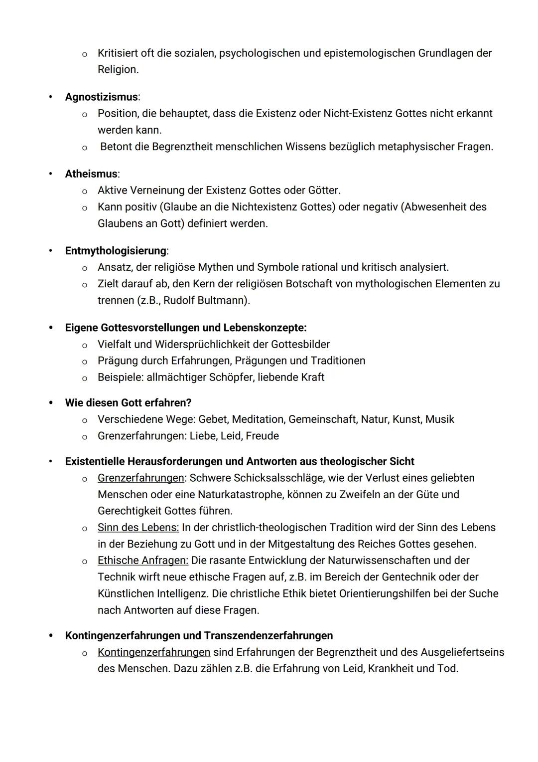 Reli mündliches Abi
1. Ein anderer Blick auf Wirklichkeit - Religionen und Weltanschauungen
•
•
Wirklichkeit: Abstrakter Begriff mit verschi