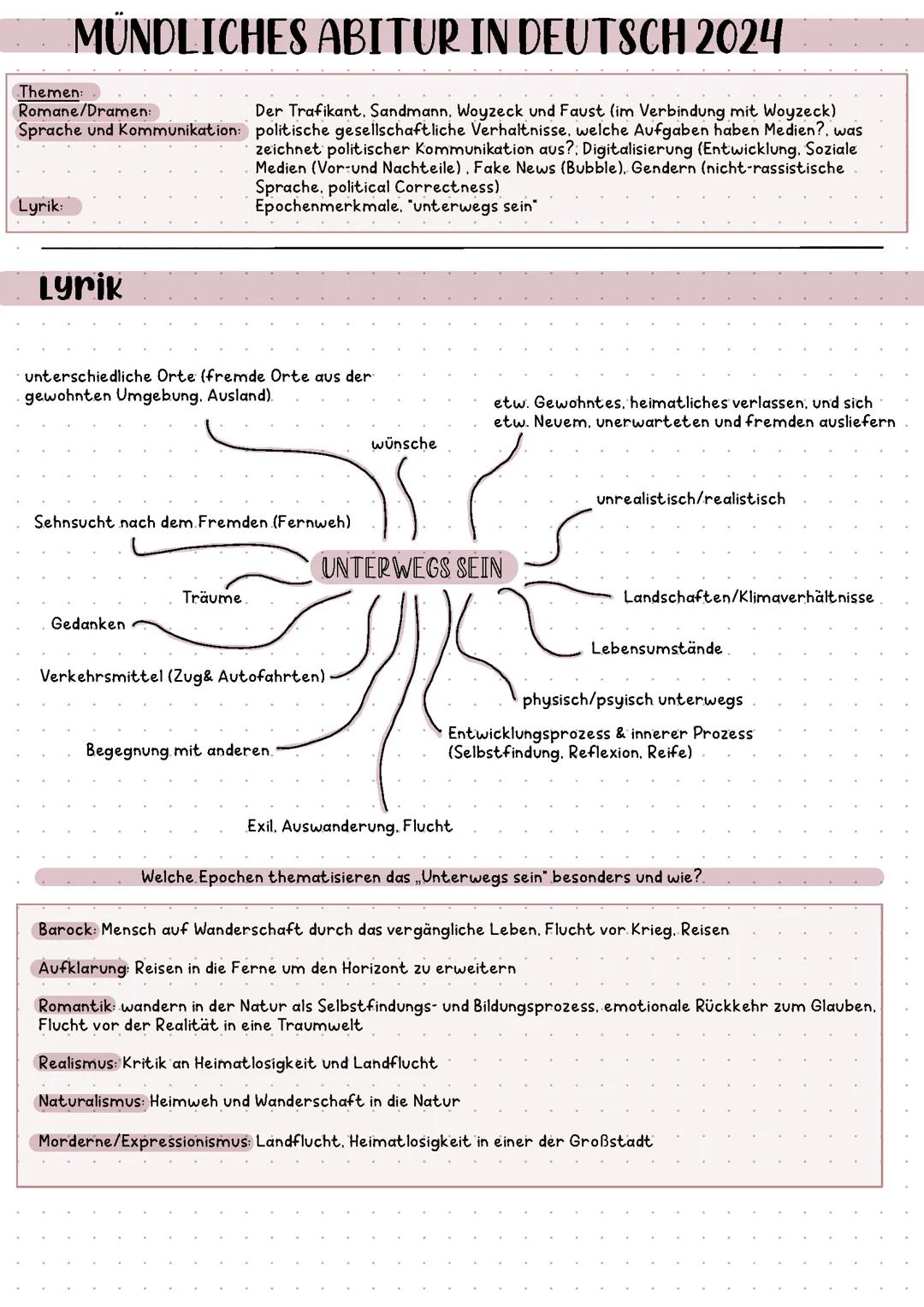 Deutsch mündliches Abitur 2024
