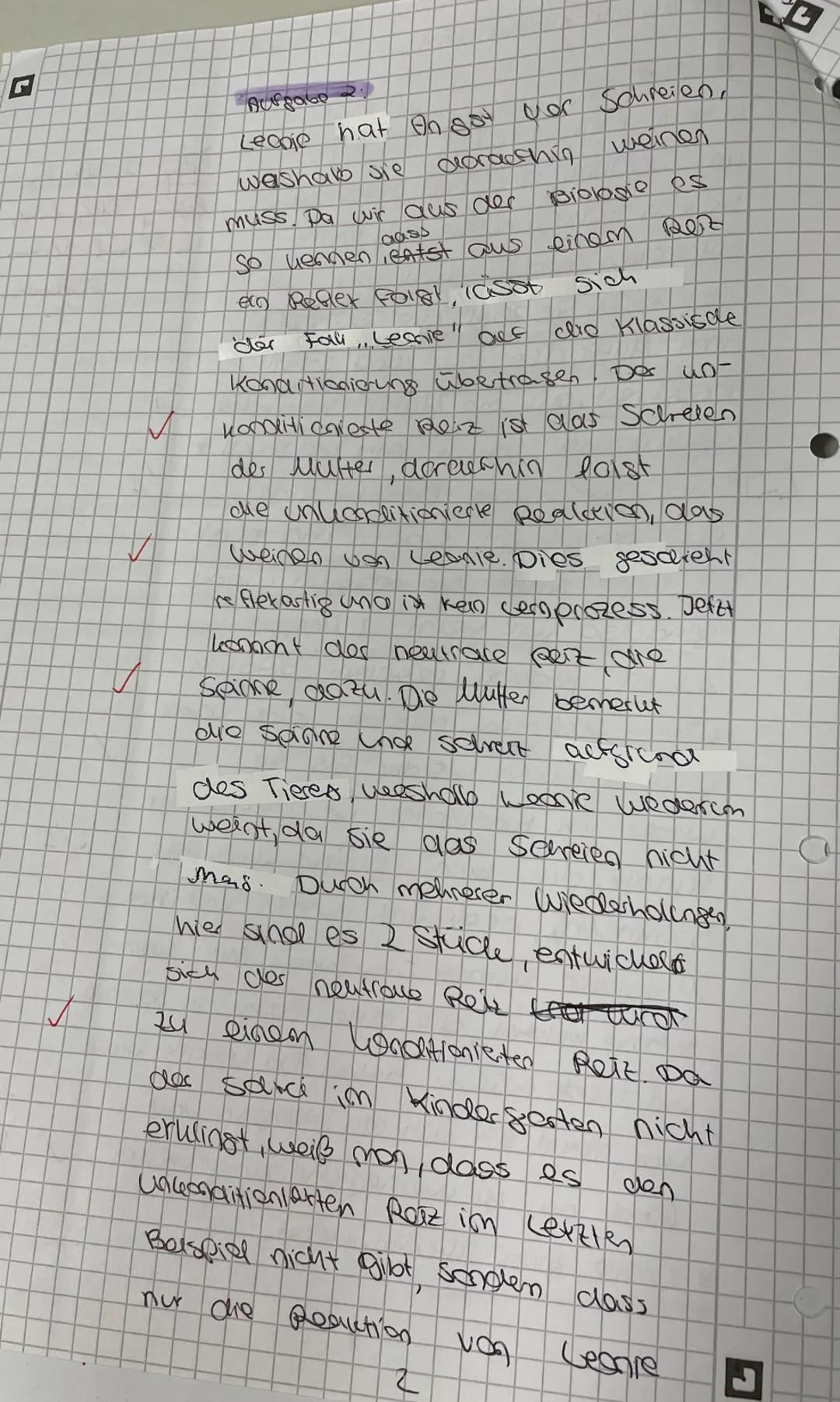 Pädagogik-Klausur Nr. 1:
Klassische Konditionierung
Name
Kurs:
pa1
Datum: 0510
15
10
Der Fall,,Leonie"
Über die Osterferien bleibt der Kinde
