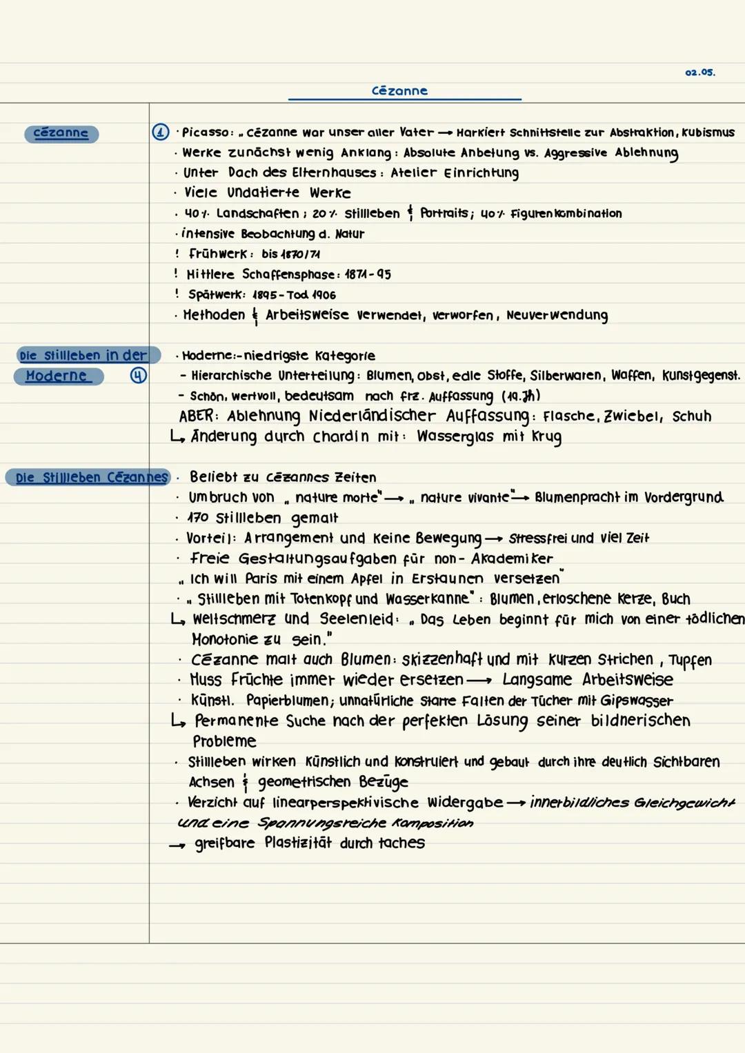 # Cézanne:
BIOGRAFIE
* 19.01.1894 in Aix-en-Provence in südfrantreich
* Freundschaft mit Émile Zola
* Jura Studium (Wunsch Vater), j