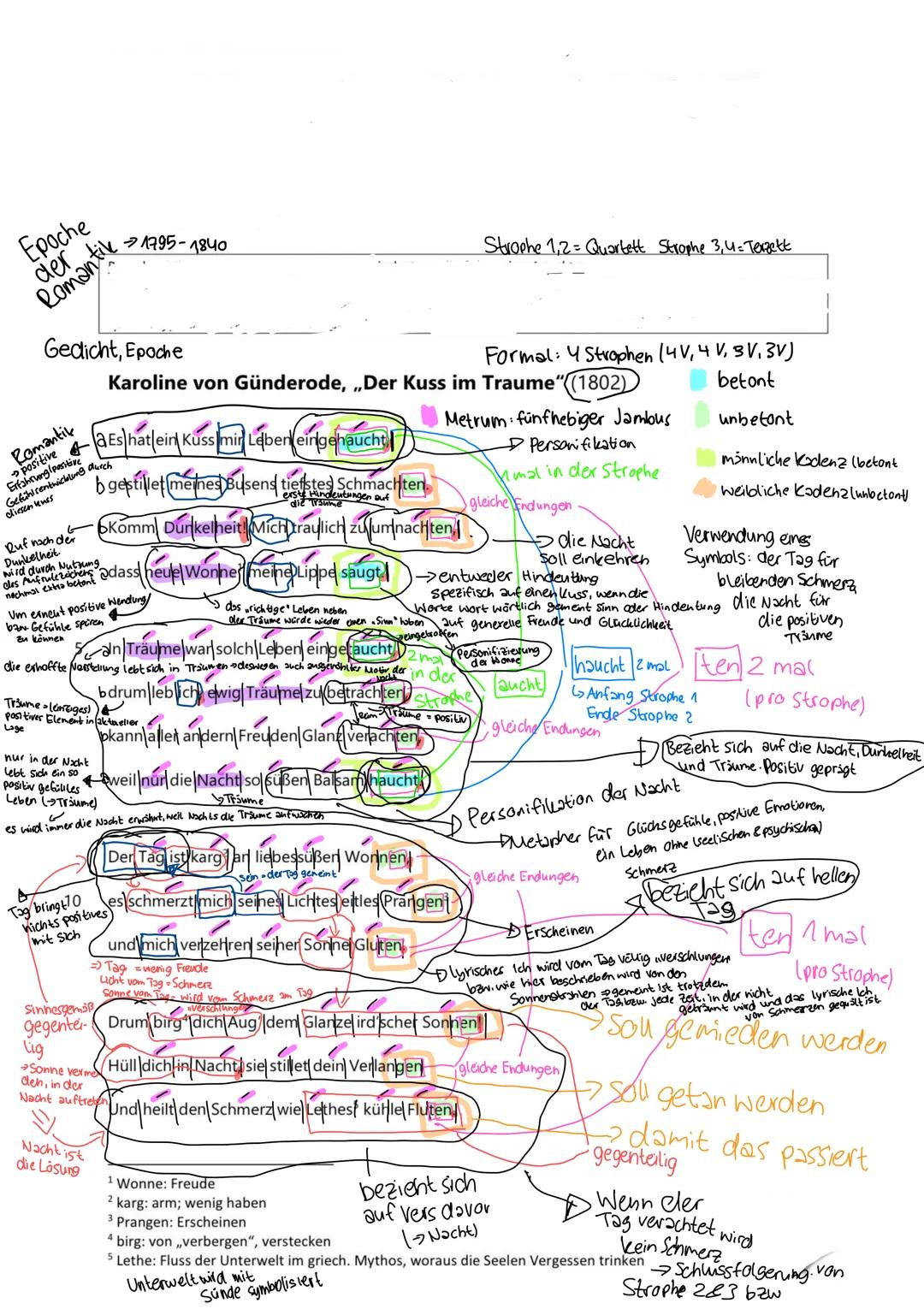 Epoche
der
Romantik
1795-1840
Strophe 12-Quartett Strophe 3, 4= Terzett
Gedicht, Epoche
Romantik
positive
Erfahrung (positive
2
Gefühlcentwi