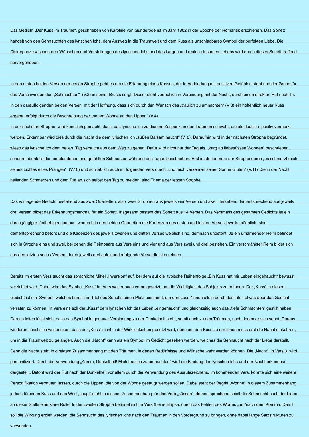 Epoche
der
Romantik
1795-1840
Strophe 12-Quartett Strophe 3, 4= Terzett
Gedicht, Epoche
Romantik
positive
Erfahrung (positive
2
Gefühlcentwi