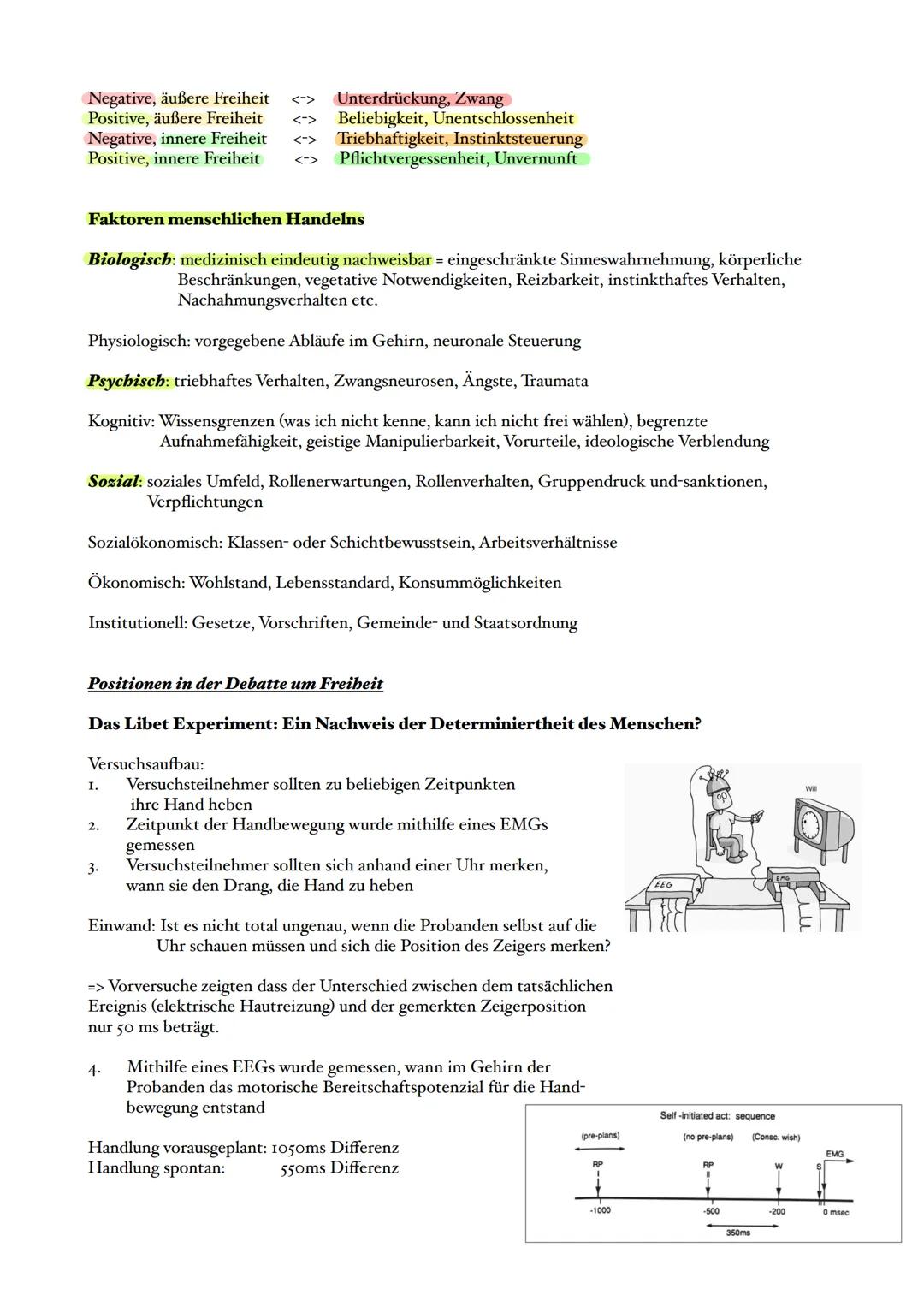 I.
Ethik Abitur Basisfach 2024
Freiheit und Selbstverständnis des Menschen
Freiheit bedeutet nicht nur "Fehlen von Fesseln", sondern Autonom