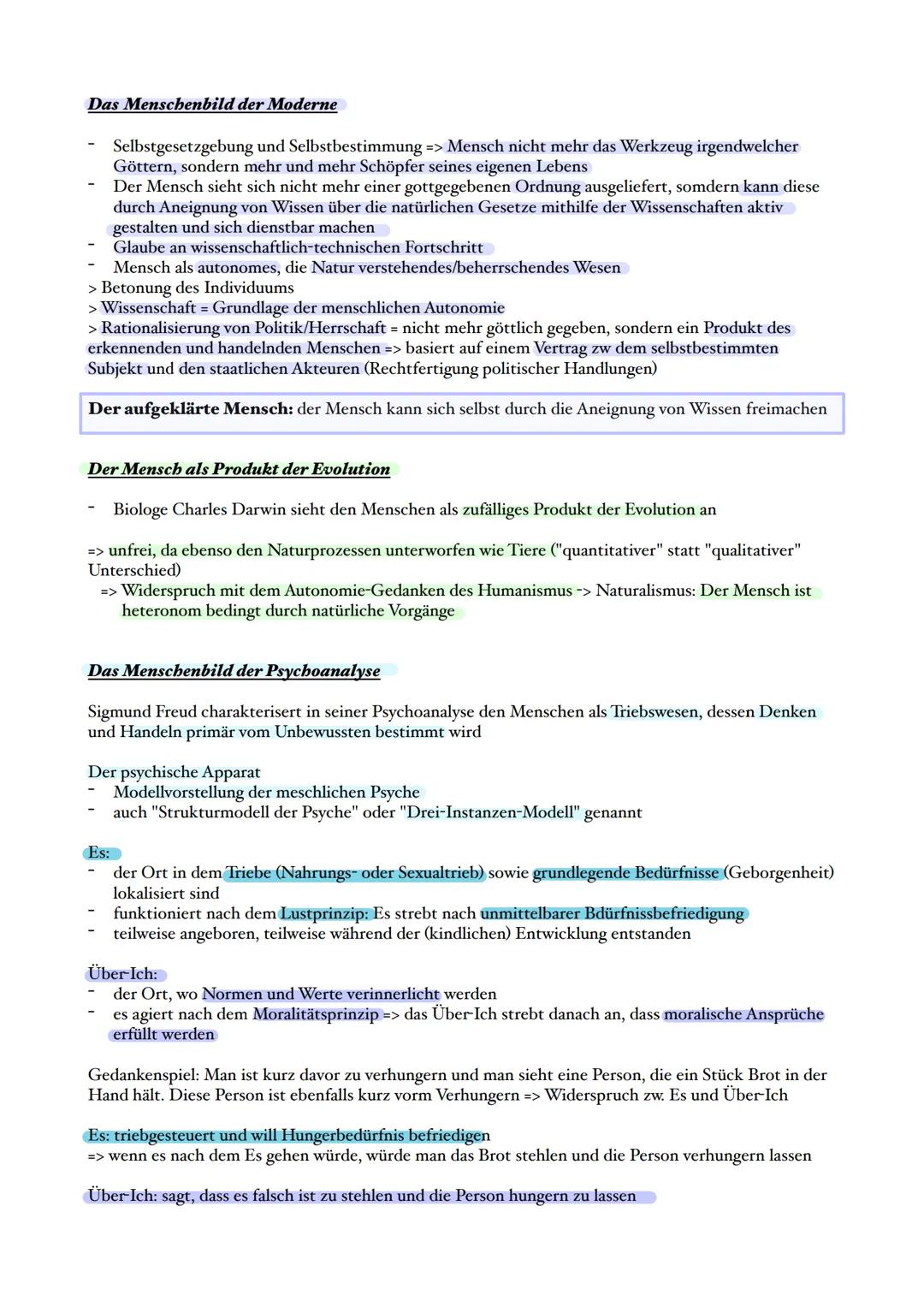 I.
Ethik Abitur Basisfach 2024
Freiheit und Selbstverständnis des Menschen
Freiheit bedeutet nicht nur "Fehlen von Fesseln", sondern Autonom