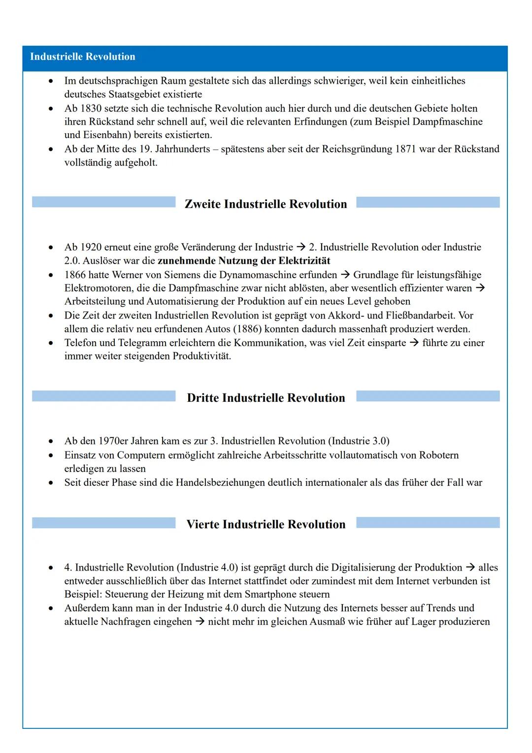 # Industrielle Revolution
Erste Industrielle Revolution
(18./19. Jahrhundert)
Bis heute gab es vier Industrielle Revolutionen. Wenn man vo