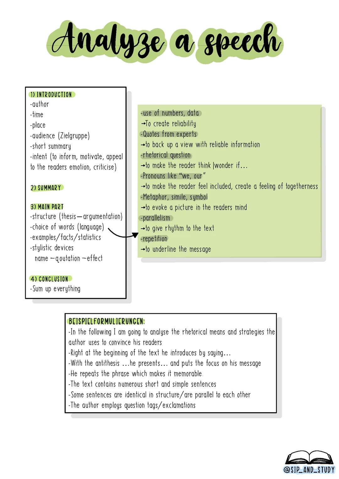 Englisch Oberstufe Lernzettel