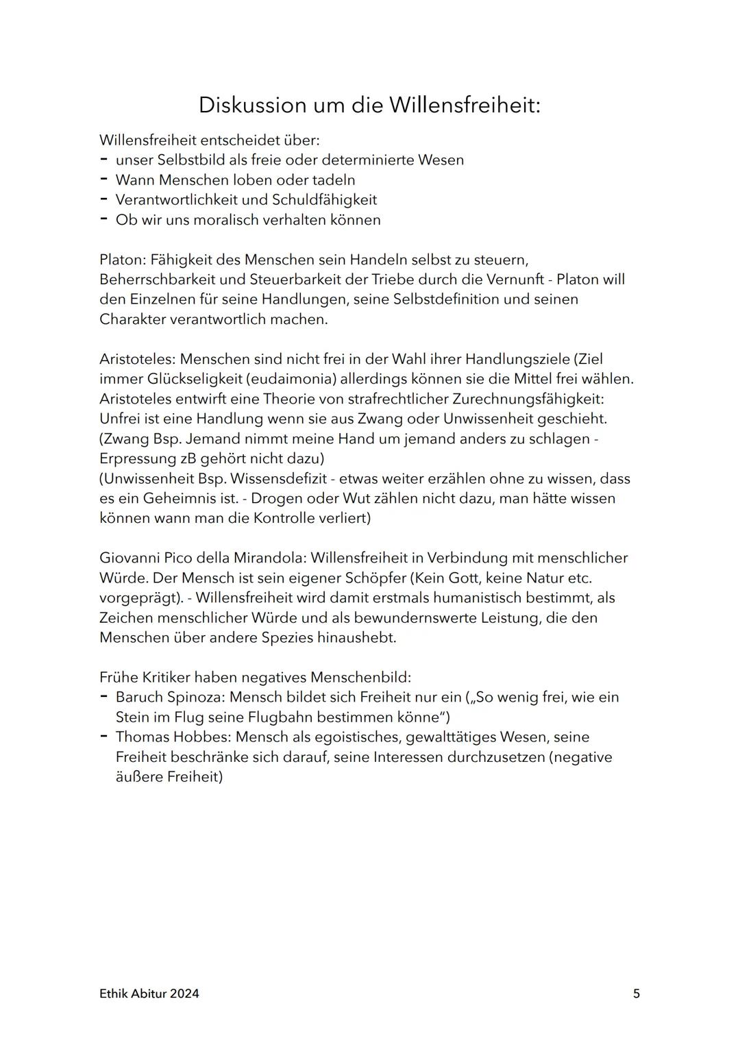 Mündliches Abitur 2024
Ethik
Königs Abi-Trainer (Mein Ziel: Abitur Ethik)
C.C.Buchner (Kolleg Ethik Neu)
Ethik Abitur 2024
1 1. Freiheit und