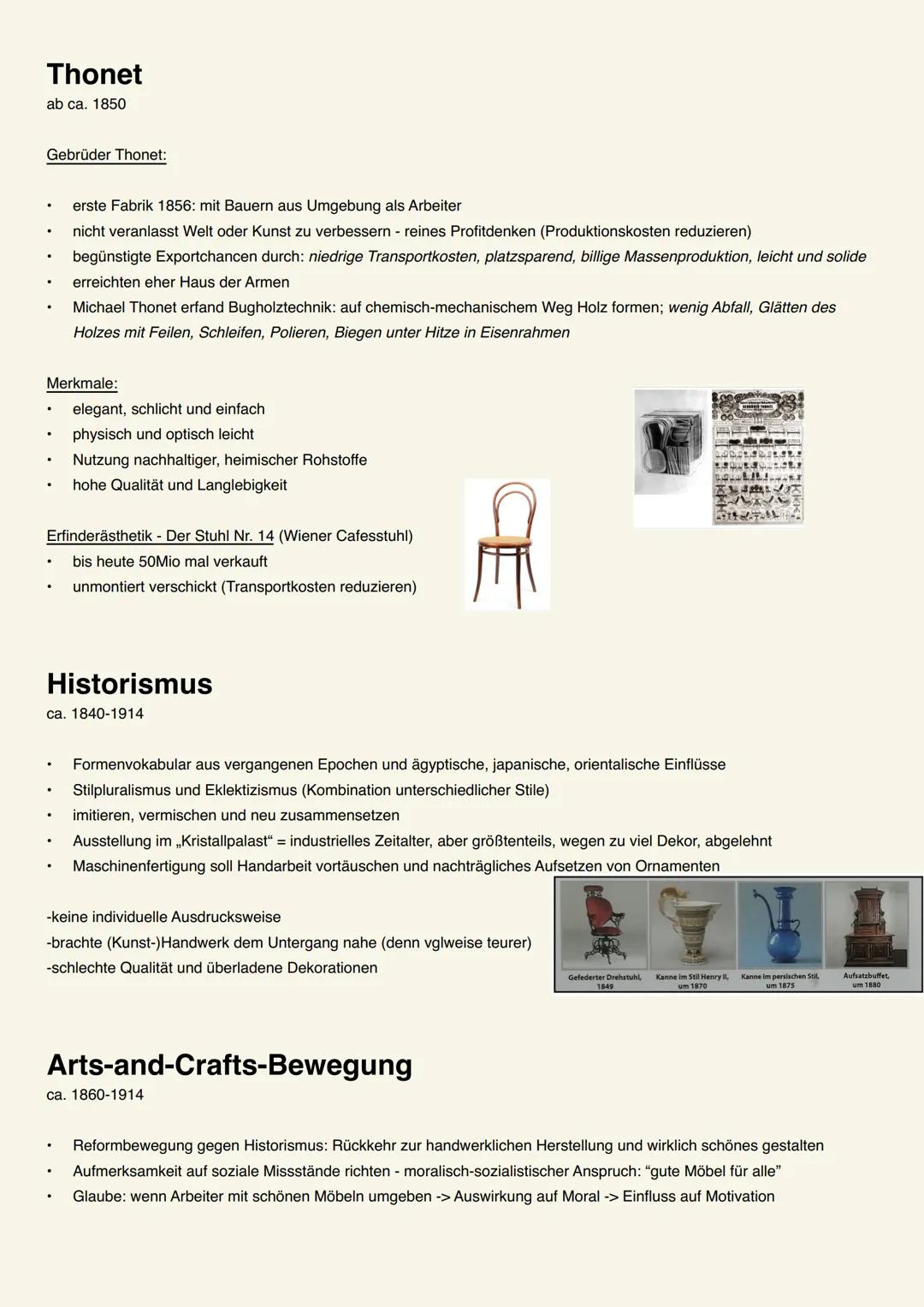 Thonet
ab ca. 1850
.
Gebrüder Thonet:
erste Fabrik 1856: mit Bauern aus Umgebung als Arbeiter
nicht veranlasst Welt oder Kunst zu verbessern