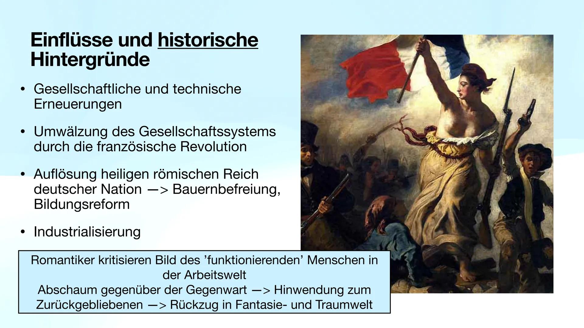 # Die Epoche der Romantik
„Die Welt muss romantisiert werden. So findet man den
ursprünglichen Sinn wieder.“-Novalis
Maira Hauck # Definit