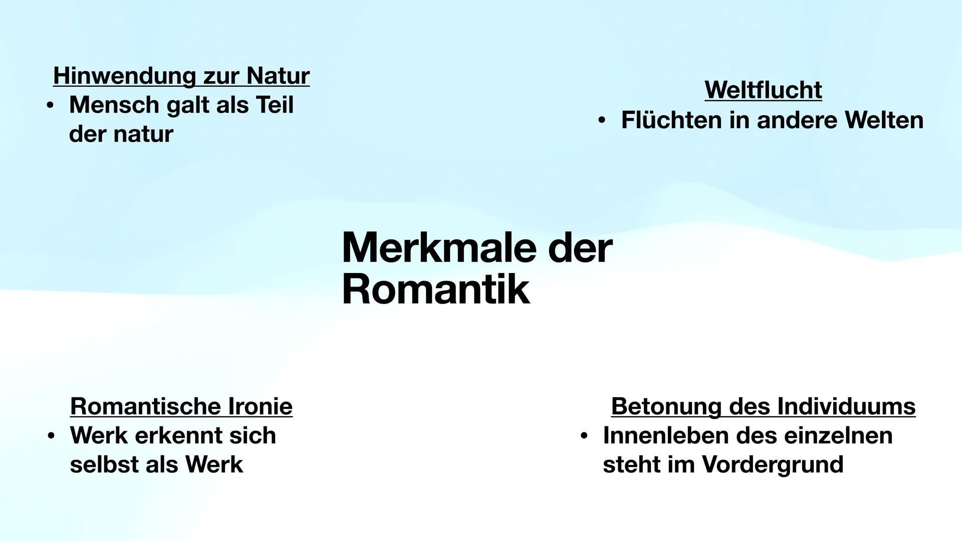 # Die Epoche der Romantik
„Die Welt muss romantisiert werden. So findet man den
ursprünglichen Sinn wieder.“-Novalis
Maira Hauck # Definit