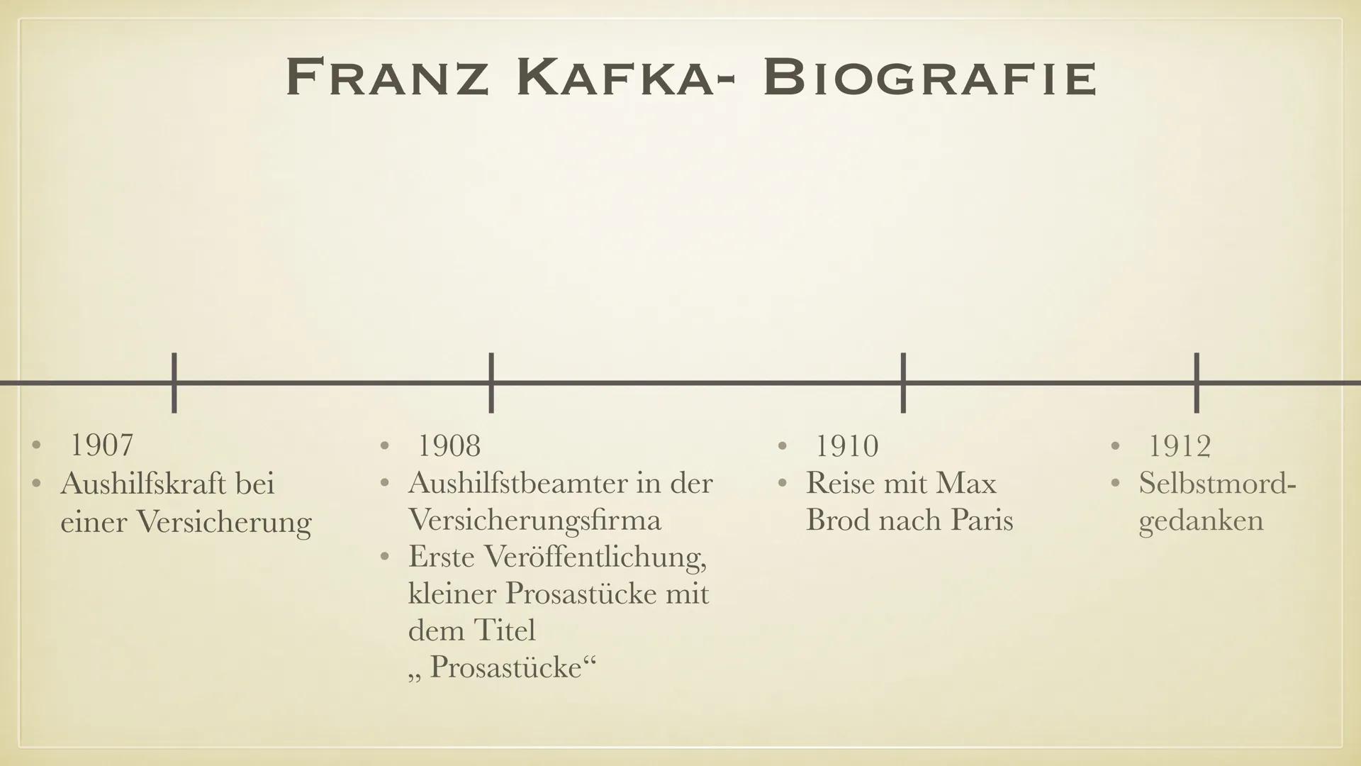 FRANZ KAFKA
LEANDRA SCHWAAB, LUCA KELLY, MAIRA HAUCK FRANZ KAFKA
LEANDRA SCHWAAB, LUCA KELLY, MAIRA HAUCK Allgemeines
GLIEDERUNG
•
Franz Kaf