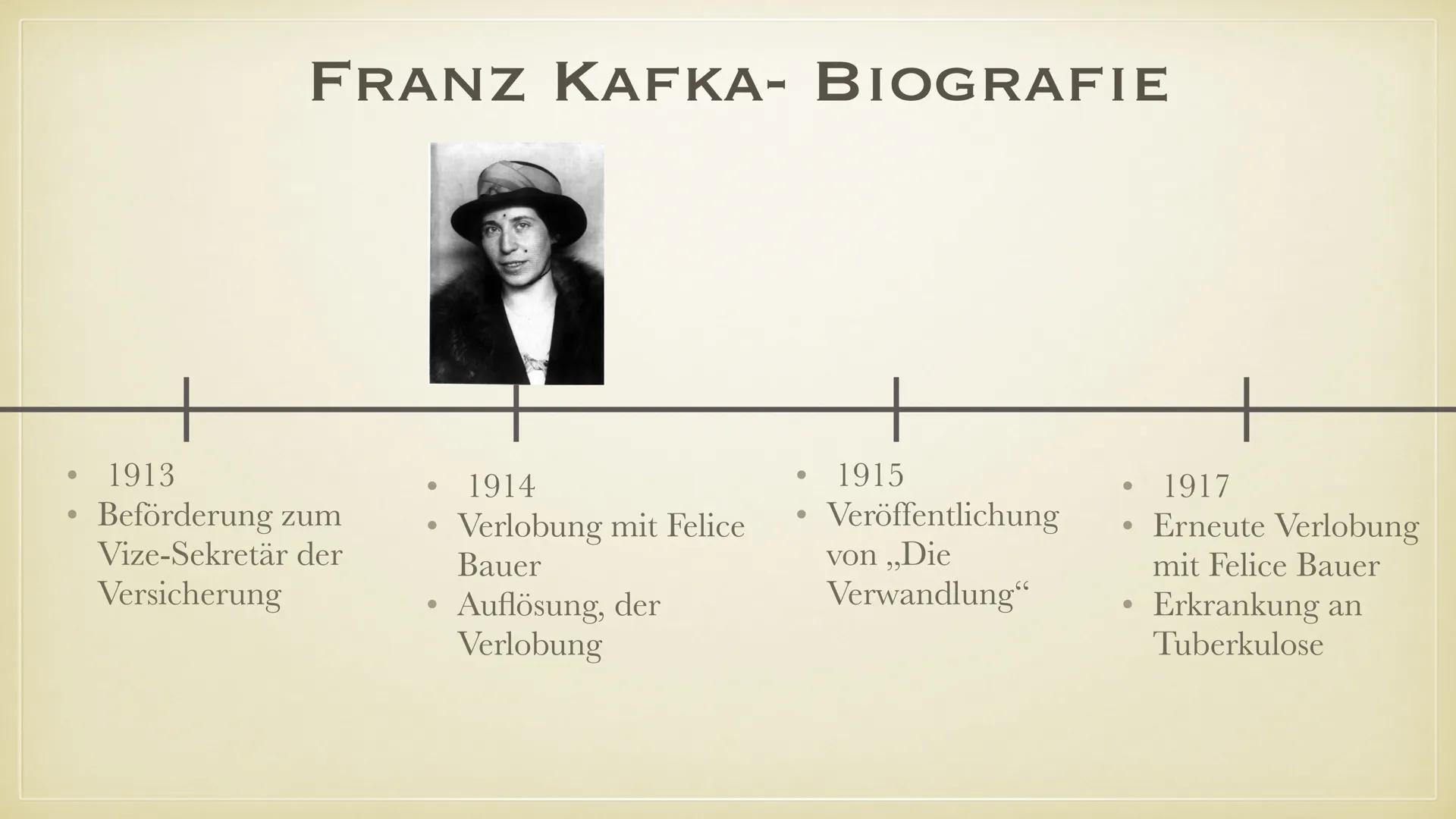 FRANZ KAFKA
LEANDRA SCHWAAB, LUCA KELLY, MAIRA HAUCK FRANZ KAFKA
LEANDRA SCHWAAB, LUCA KELLY, MAIRA HAUCK Allgemeines
GLIEDERUNG
•
Franz Kaf