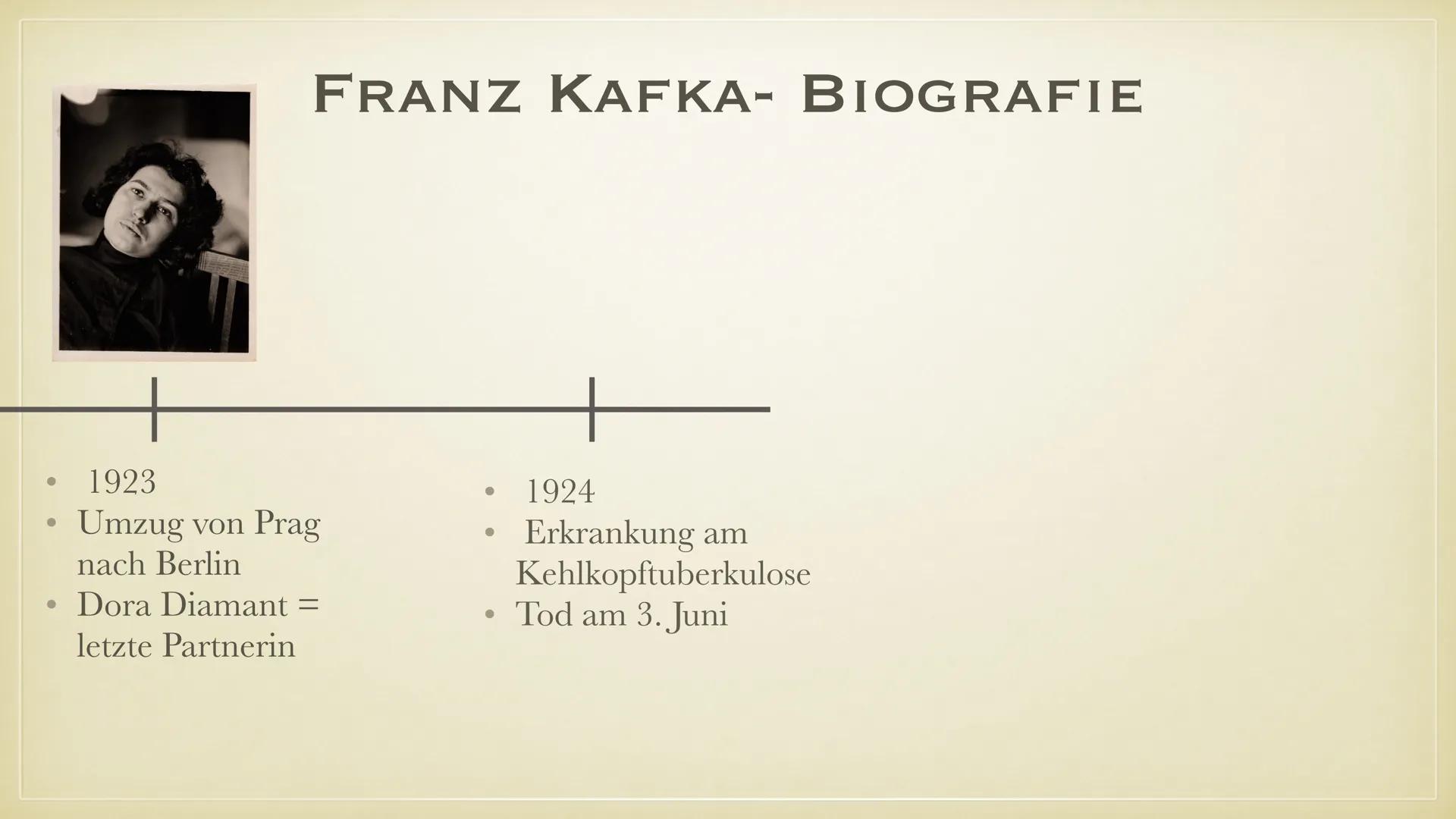 FRANZ KAFKA
LEANDRA SCHWAAB, LUCA KELLY, MAIRA HAUCK FRANZ KAFKA
LEANDRA SCHWAAB, LUCA KELLY, MAIRA HAUCK Allgemeines
GLIEDERUNG
•
Franz Kaf