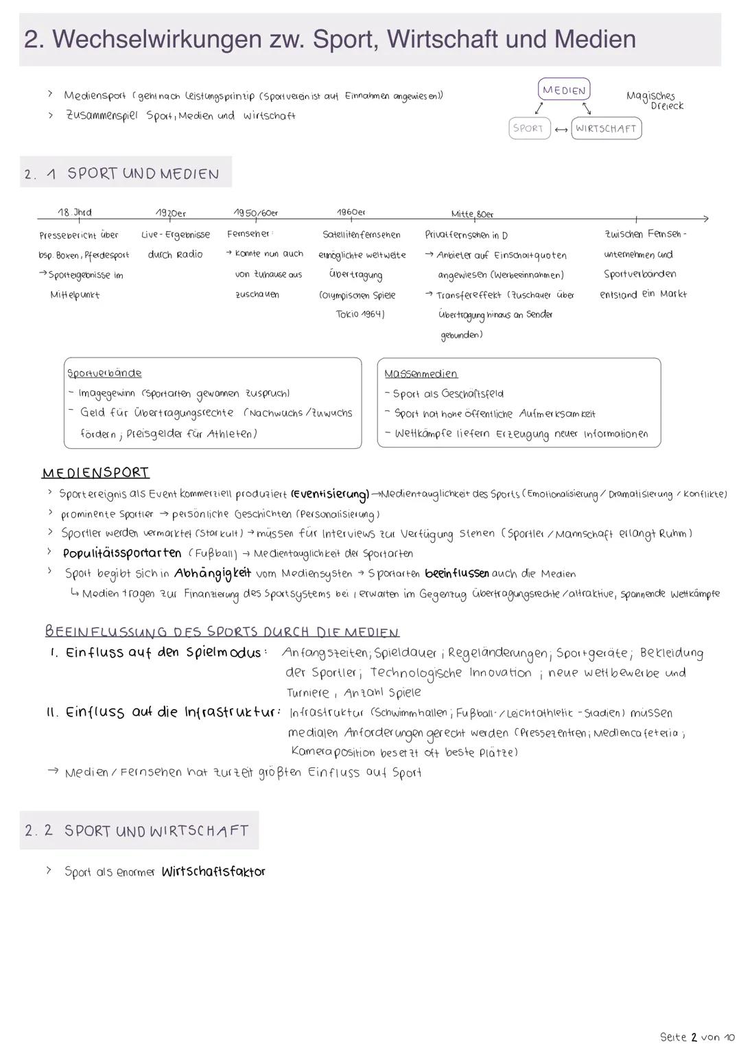 Sport und
Gesellschaft 1 Entwicklung und Funktionen des Sports
> Sport als Massenphänomen (wirtschaftliche Entwicklung neue Bedürfnisse (Gru