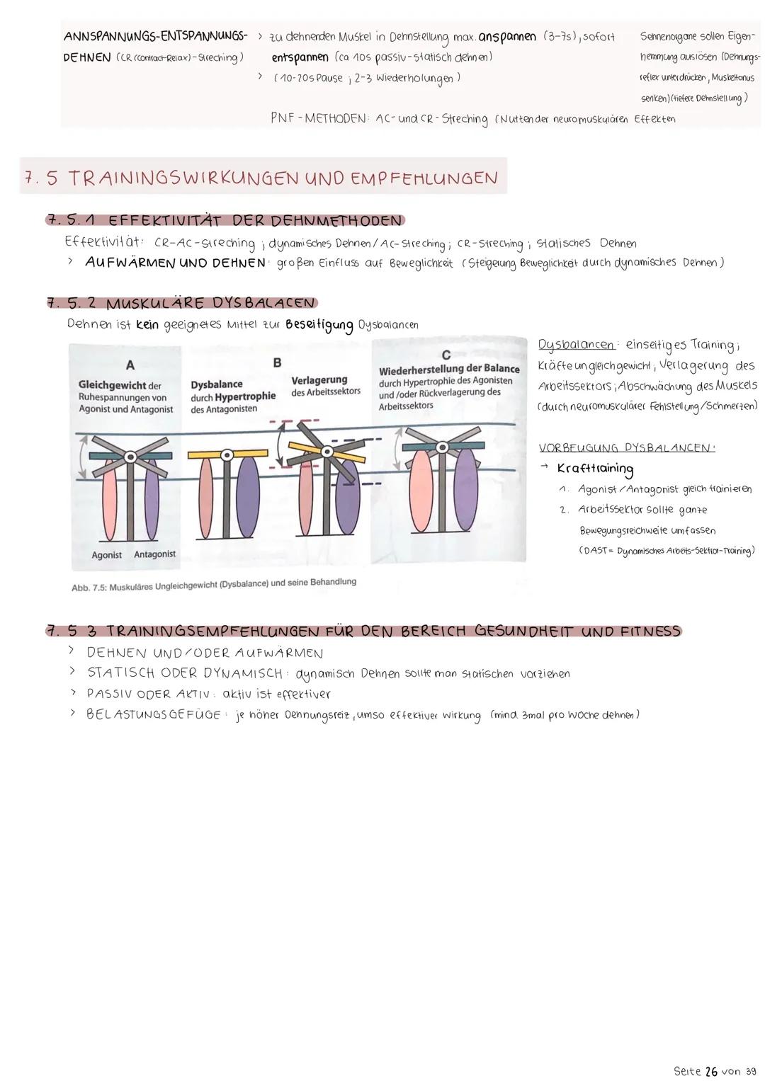 7. Beweglichkeit
7.1. BEDEUTUNG DER BEWEGLICHKEIT
Beweglichkeit ist die Fähigkeit, Bewegungen mit großer Schwingungsweite ausführen zu könne