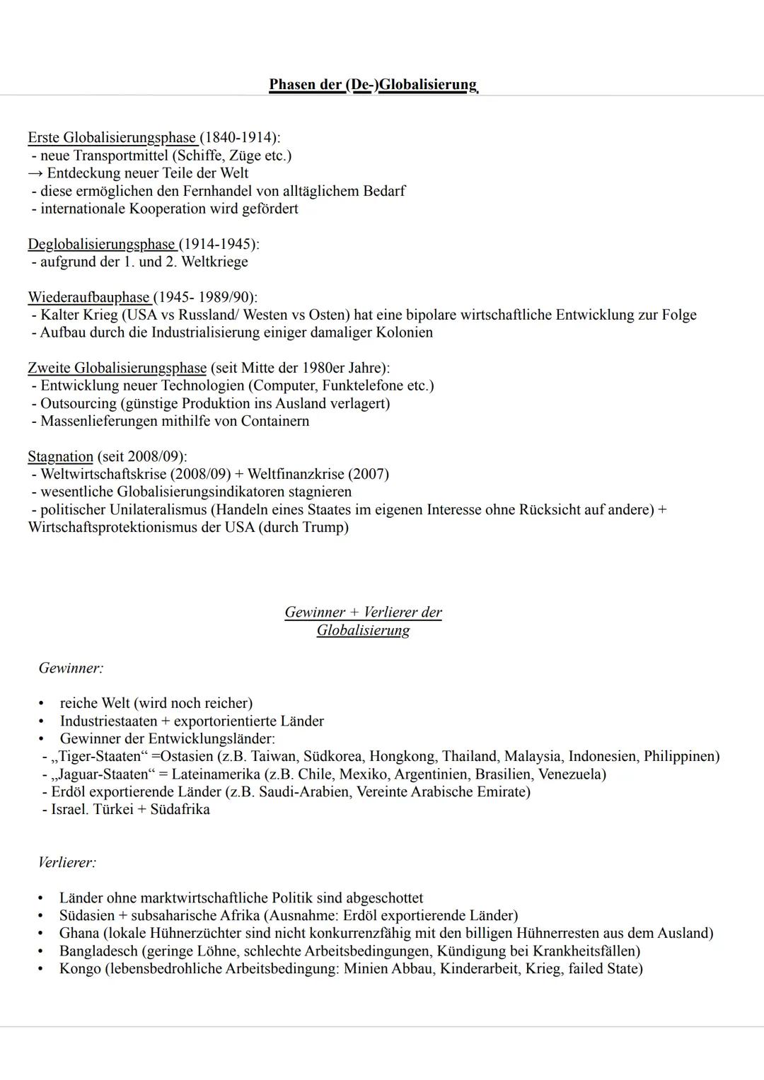 Globalisierung
Definition:
•
Vernetzung der Welt in den Bereichen...
- Politik
- Wirtschaft
- Kultur
- Umwelt
- Kommunikation
•
dieses Prinz