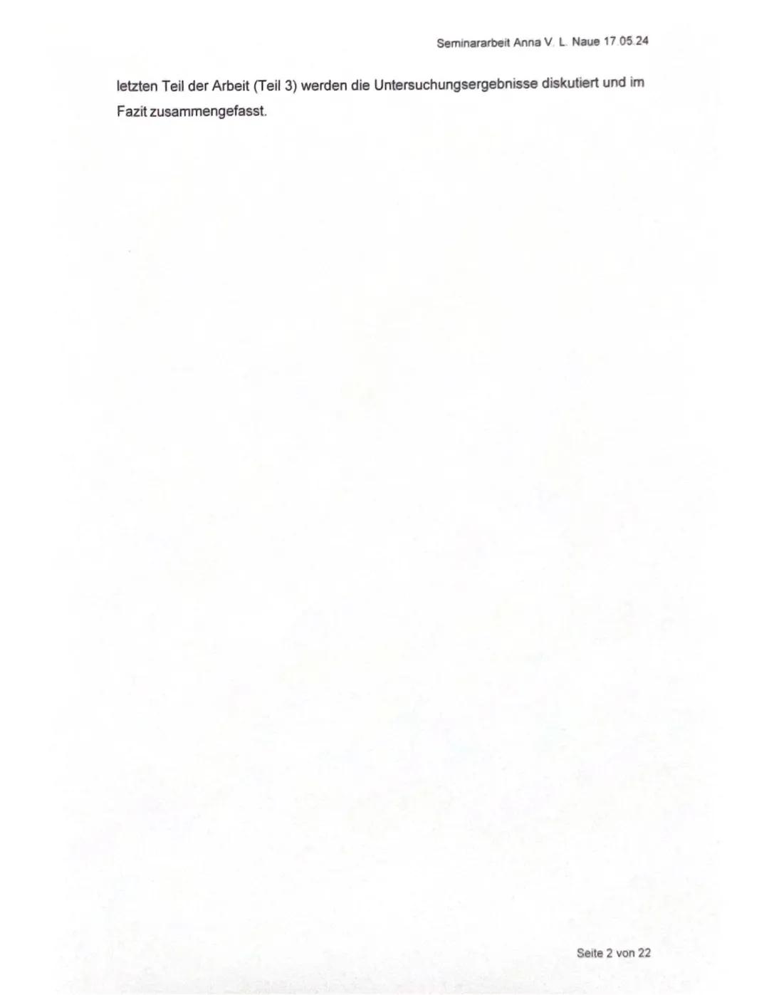 -Seminarfach,,Soziales Engagement"
Beurteilungsbogen für die schriftliche Seminararbeit
Name der Schülerin/ des Schülers: Anna Naue
Seminara