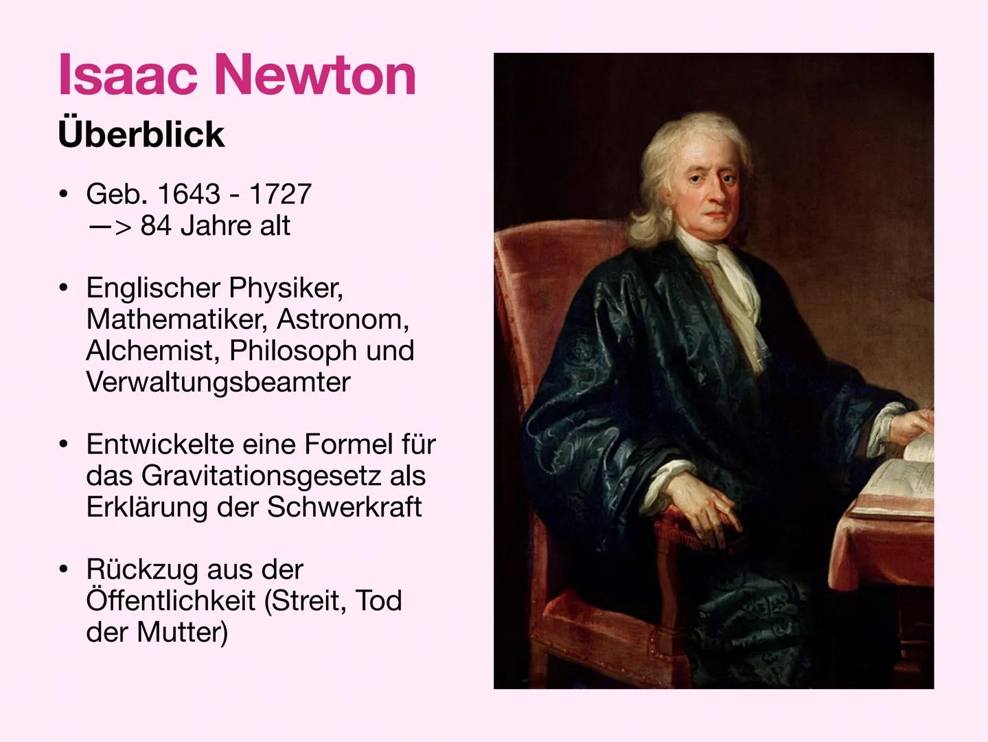 Das Newton-Verfahren
Von Isaac Newton
GFS Aliya Obermann, 24.06.24 Agenda
•
•
•
•
•
•
⋅
Isaac Newton
Anwendungsgründe für das Newton-Verfahr