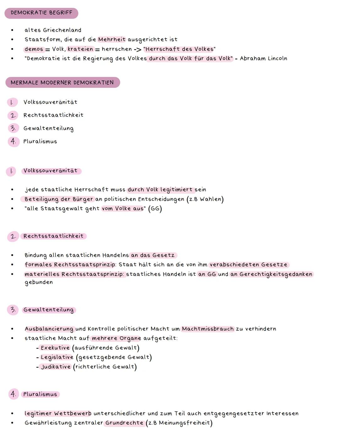 Thema 2/7:
Demokratie # DEMOKRATIE BEGRIFF
* altes Griechenland
* Staatsform, die auf die Mehrheit ausgerichtet ist
* demos = Volk, k