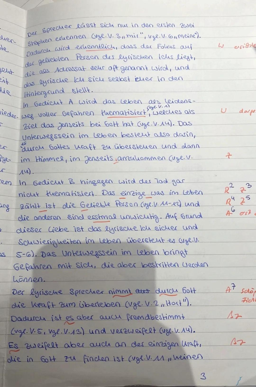 5.05.2023
4. Klausur: Unterwegssein -
Lyrik vom Barock bis zur Gegenwart
Thema 1: Gedichtvergleich Barock - Moderne
Catharina von Greiffenbe