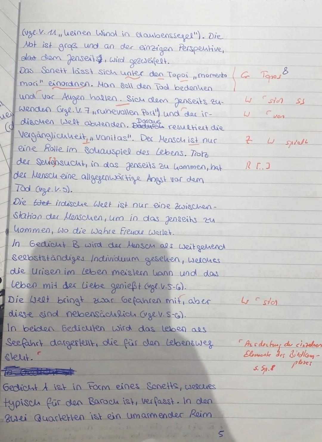 5.05.2023
4. Klausur: Unterwegssein -
Lyrik vom Barock bis zur Gegenwart
Thema 1: Gedichtvergleich Barock - Moderne
Catharina von Greiffenbe