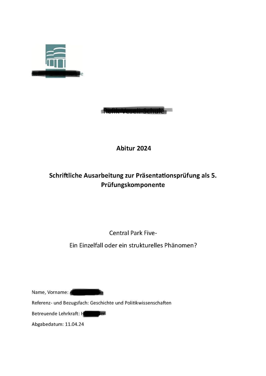 Schriftliche Ausarbeitung zur 5. PK