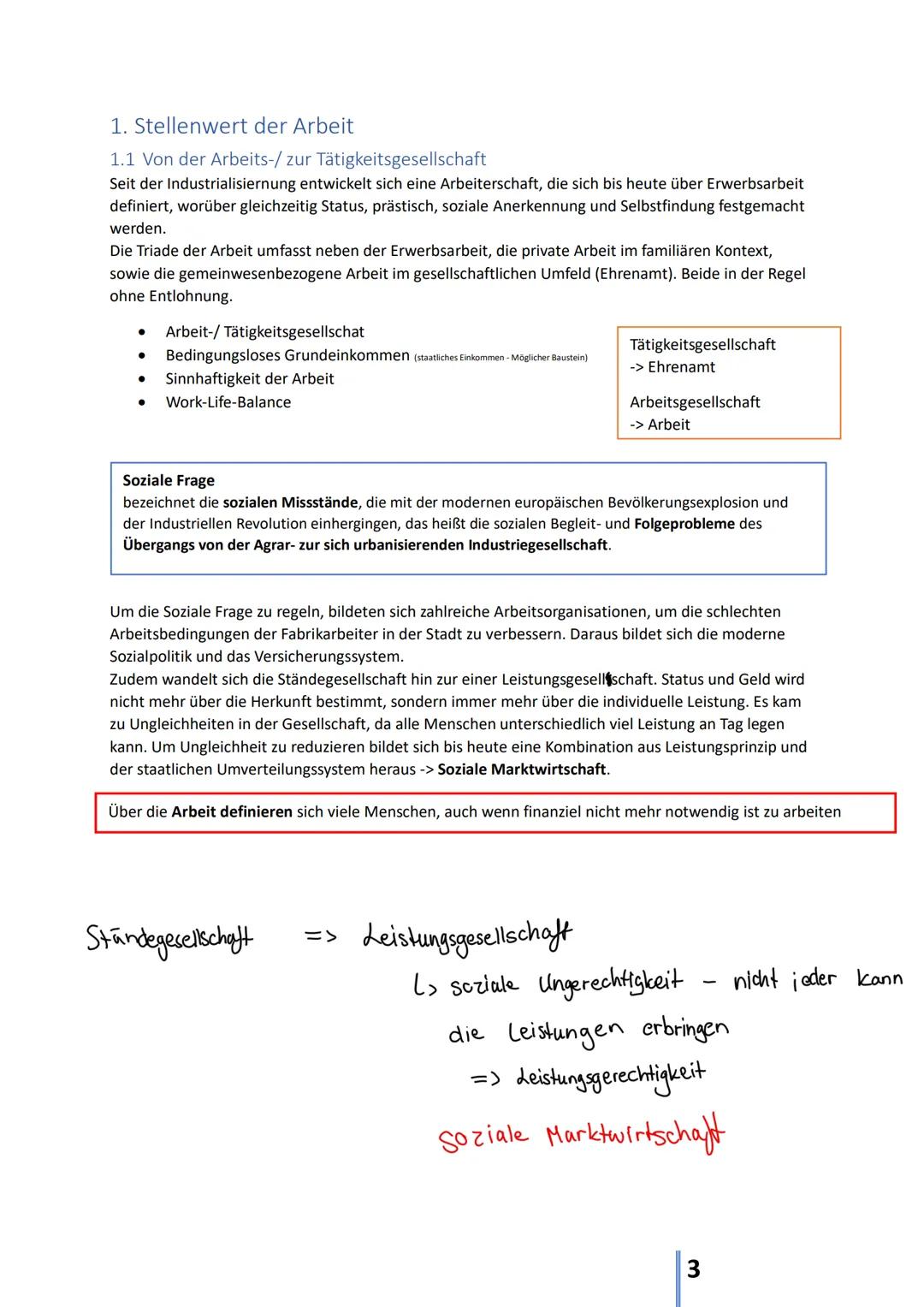 Arbeitsmärkte
Inhaltsverzeichnis
1. Stellenwert der Arbeit..
1.1 Von der Arbeits-/ zur Tätigkeitsgesellschaft
1.2 Differenzierung der Arbeit