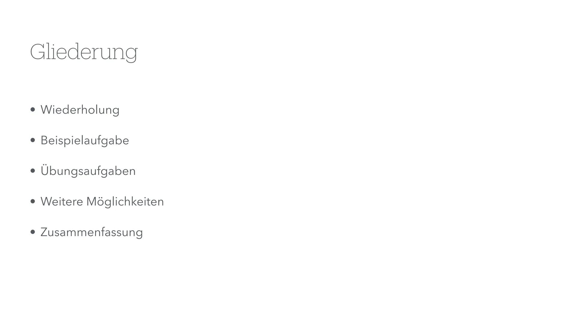 Gleichung einer Schnittgeraden von
Ebenen bestimmen
GFS im Fach Mathematik
(Name), 14.06.2024 Gliederung
• Wiederholung
•
Beispielaufgabe
Üb