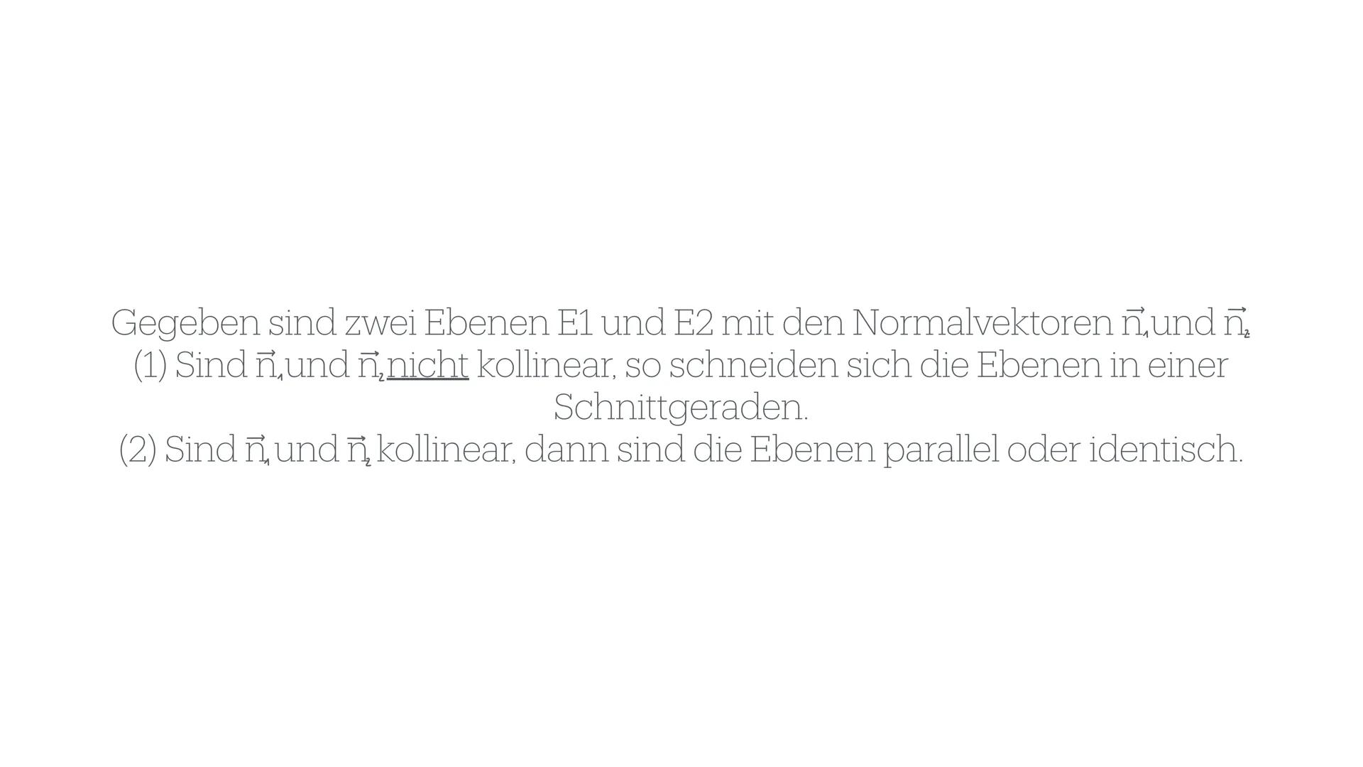 Gleichung einer Schnittgeraden von
Ebenen bestimmen
GFS im Fach Mathematik
(Name), 14.06.2024 Gliederung
• Wiederholung
•
Beispielaufgabe
Üb