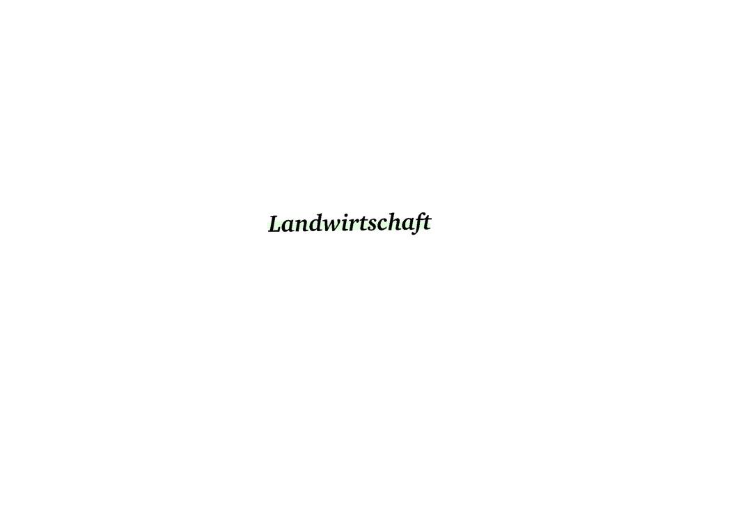 Erdkunde LK Landwirtschaft