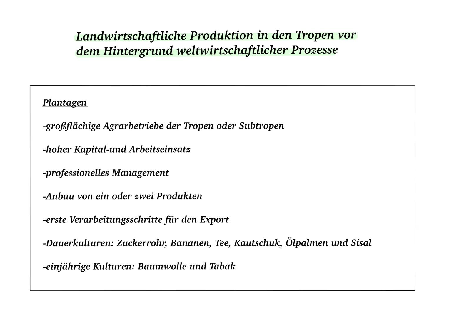 Landwirtschaft Shifting Cultivation
-Schwellenländer
-Felder werden nur für wenige Jahre intensiv genutzt
↳ danach werden die Anbauflächen &