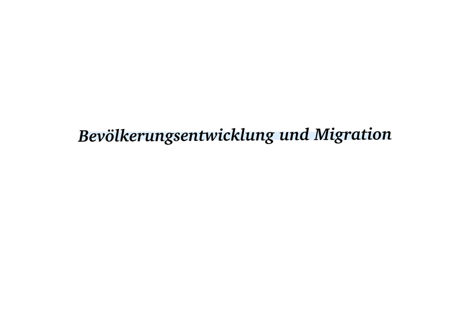 # Bevölkerungsentwicklung und Migration # Bevölkerungsentwicklung in Deutschland
Bevölkerung in Mlo.
80 70 60 50 40 30 20 10 0
Bevölkerungs