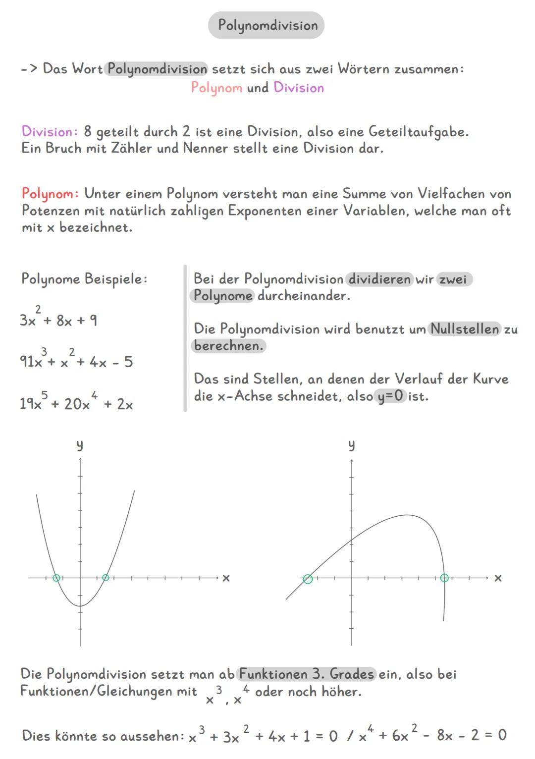 Mathe: Polynomdivision