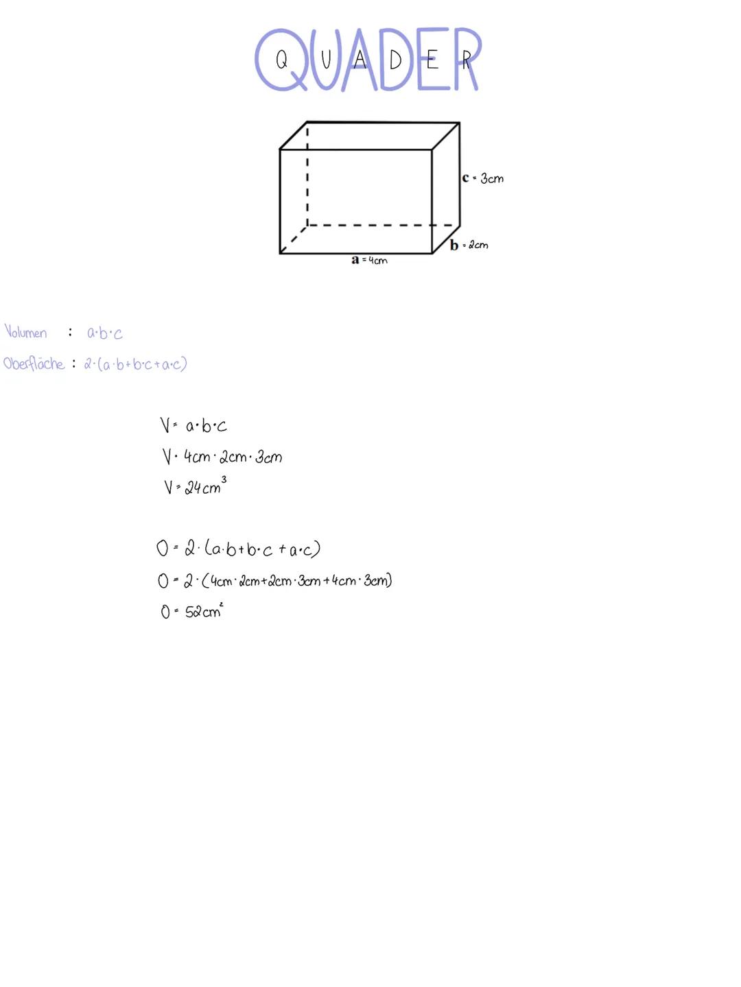 # MATHE
Körper
Inhaltsverzeichnis
* Würfel
* Quader
* Pyramide
* Prisma
* Zylinder
* Kegel
* Kugel Vdumen : 03
Oberfläche: