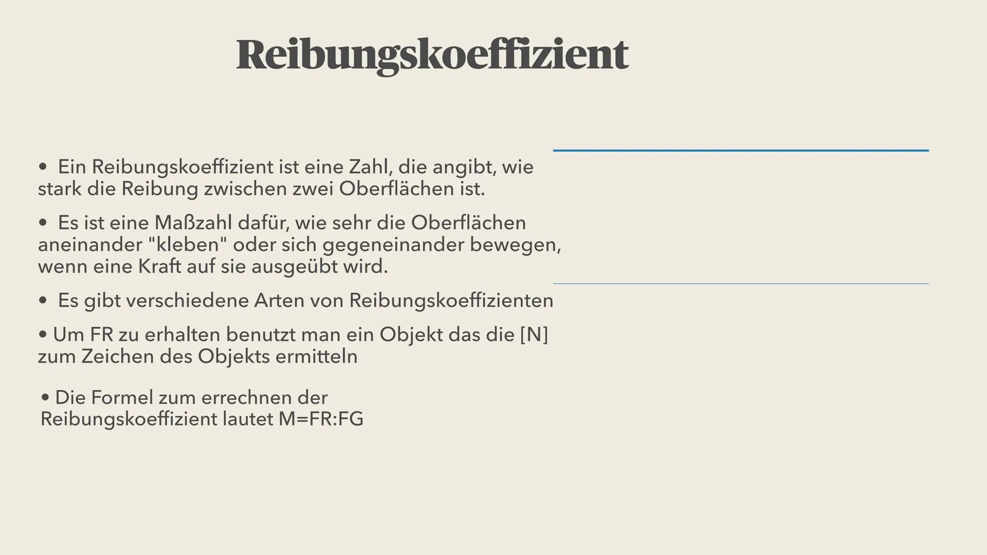 Reibungskraft Gliederung
• Vergleich
• Haftreibung
• Gleitreibung
• Rollreibung
• Reibungskoeffizient
• (Was ist die Reibung, warum
passier
