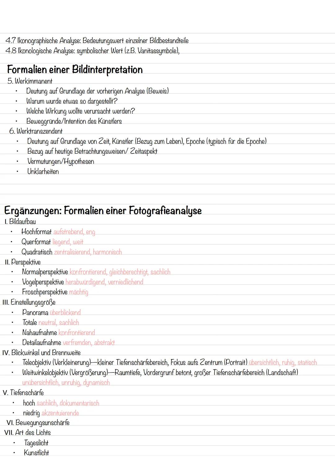 Formalien einer Bildbeschreibung
1. Bilddaten: Bildname, Künstler, Veröffentlichungsjahr, Maltechnik, Material, Größe, Ausstellungsort, in e