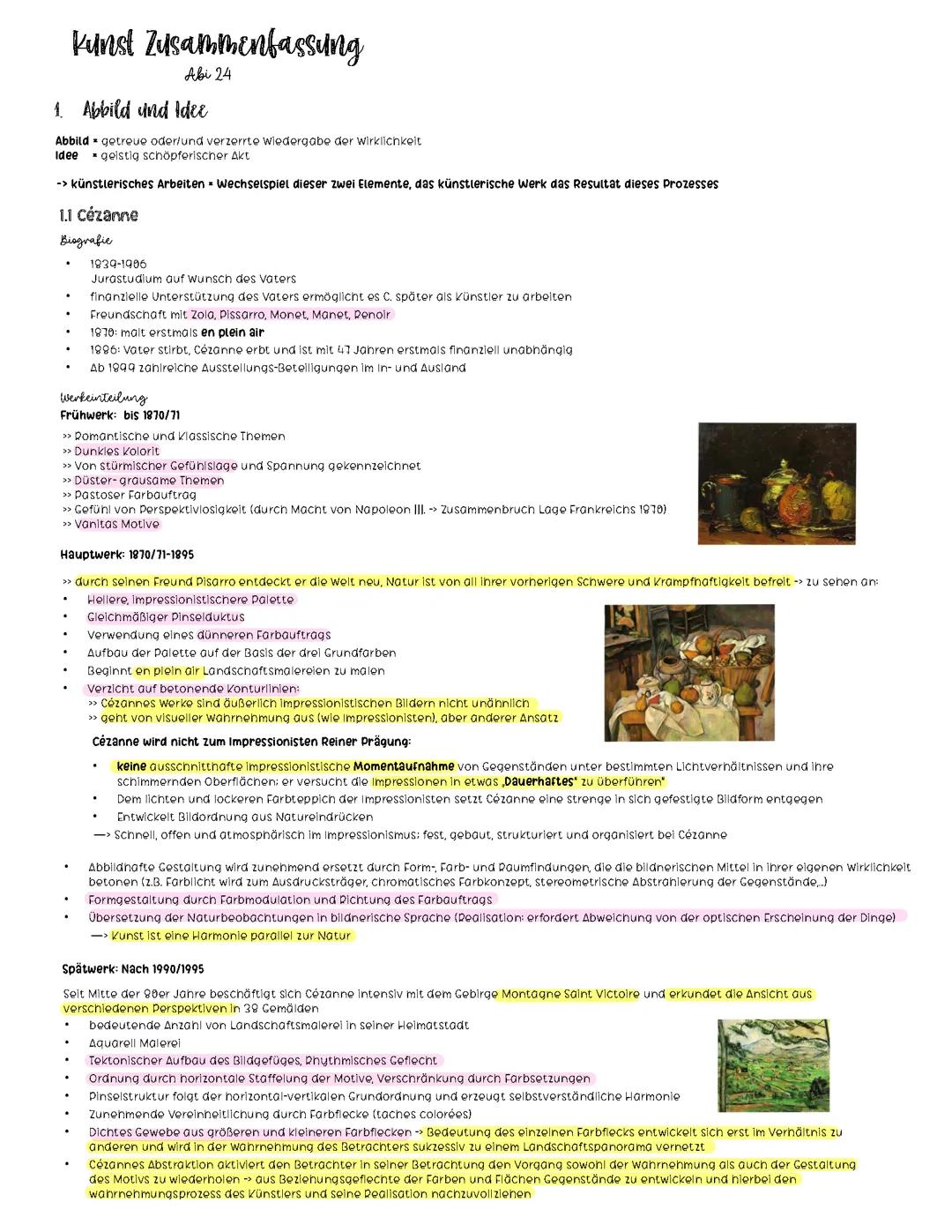 Abbild und Idee Zusammenfassung - Abitur BW 🎨🌸