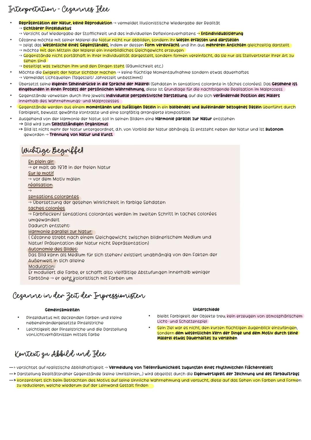 Kunst Zusammenfassung
Abi 24
1. Abbild und Idee
Abbild getreue oder/und verzerrte Wiedergabe der Wirklichkeit
Idee = geistig schöpferischer