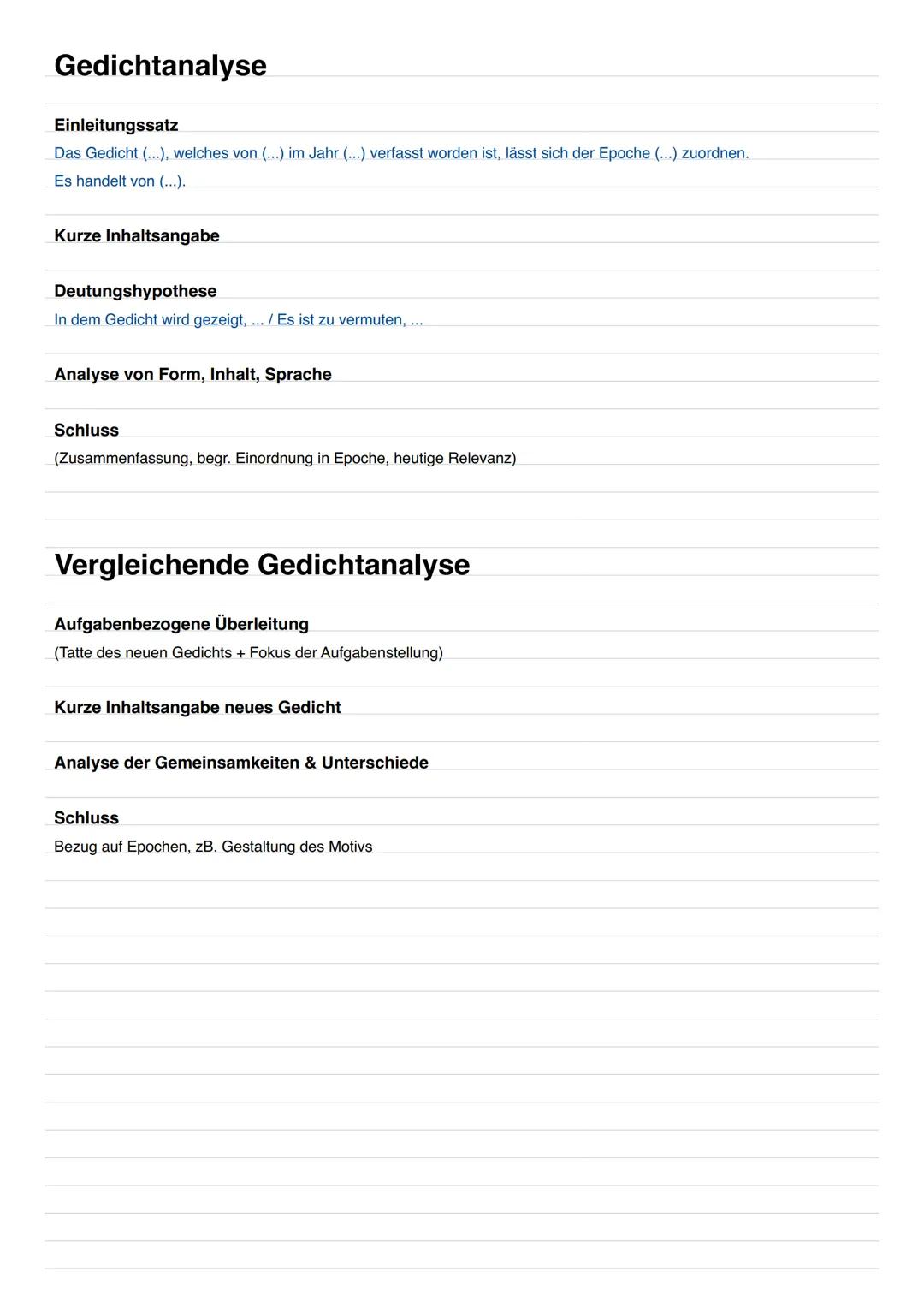 Formulierungshilfen
AUFZÄHLEN
- Zudem
- Außerdem
- Darüber hinaus.
- Des Weiteren
- zusätzlich
- Elbenfalls
AFB I
Der Autor...
- beschreib