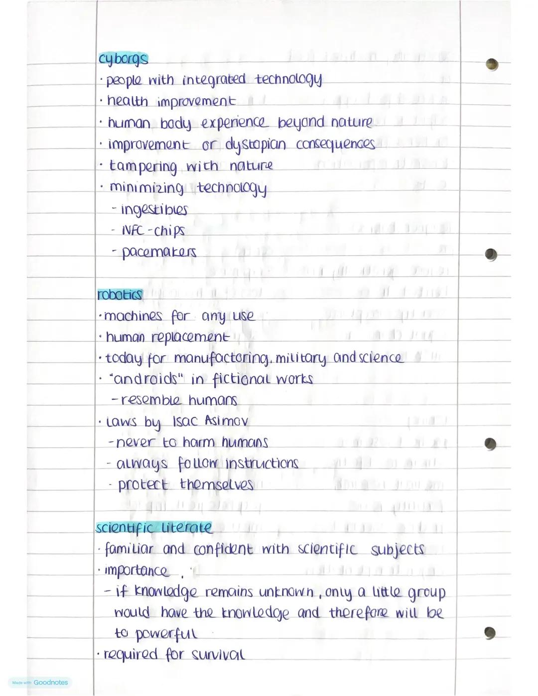 science and technology
- tension between chances and risks.
- Thight interaction between man and technology
- main branches.
- health and