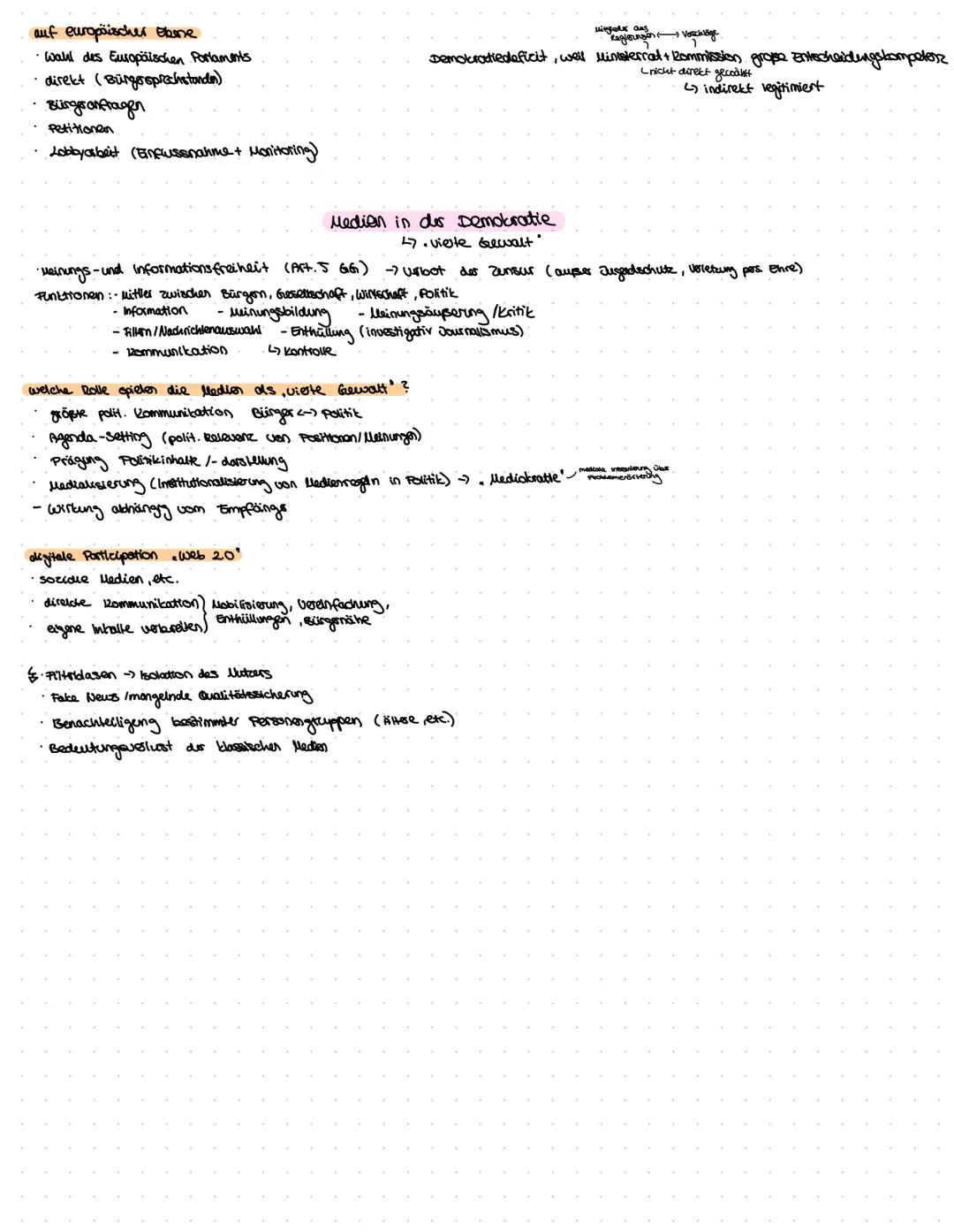 POLITIK # der polltische Prozess
## Dimensionen:
Policy Inhalt
bsp. Ziele, Aufgaben
Polity institutionell bsp. Parlament (Institutioner), V