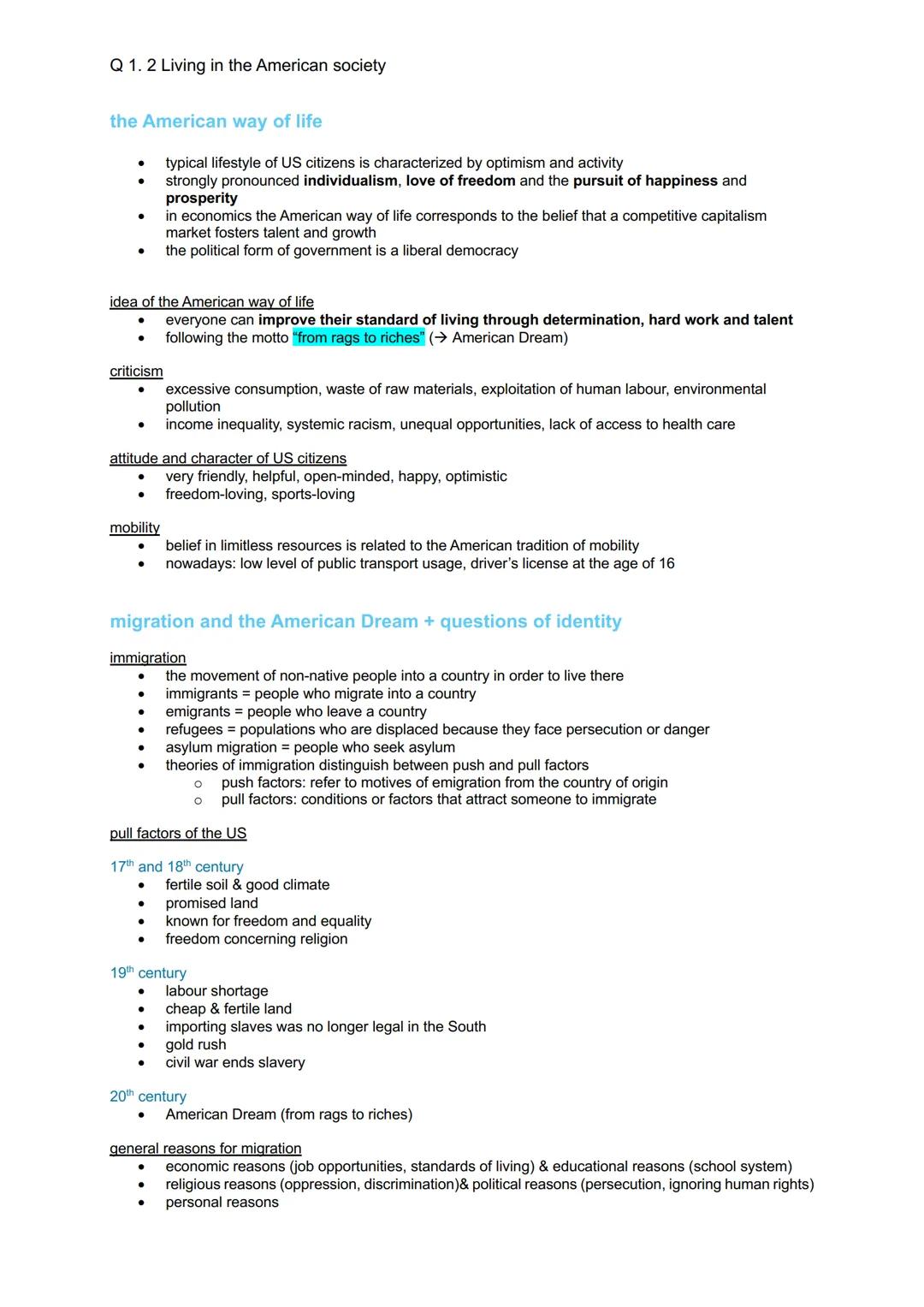 Q 1.1 The USA - the formation of a nation
development and principles of American democracy and the Constitution
Mayflower Compact 1620
•
•
.