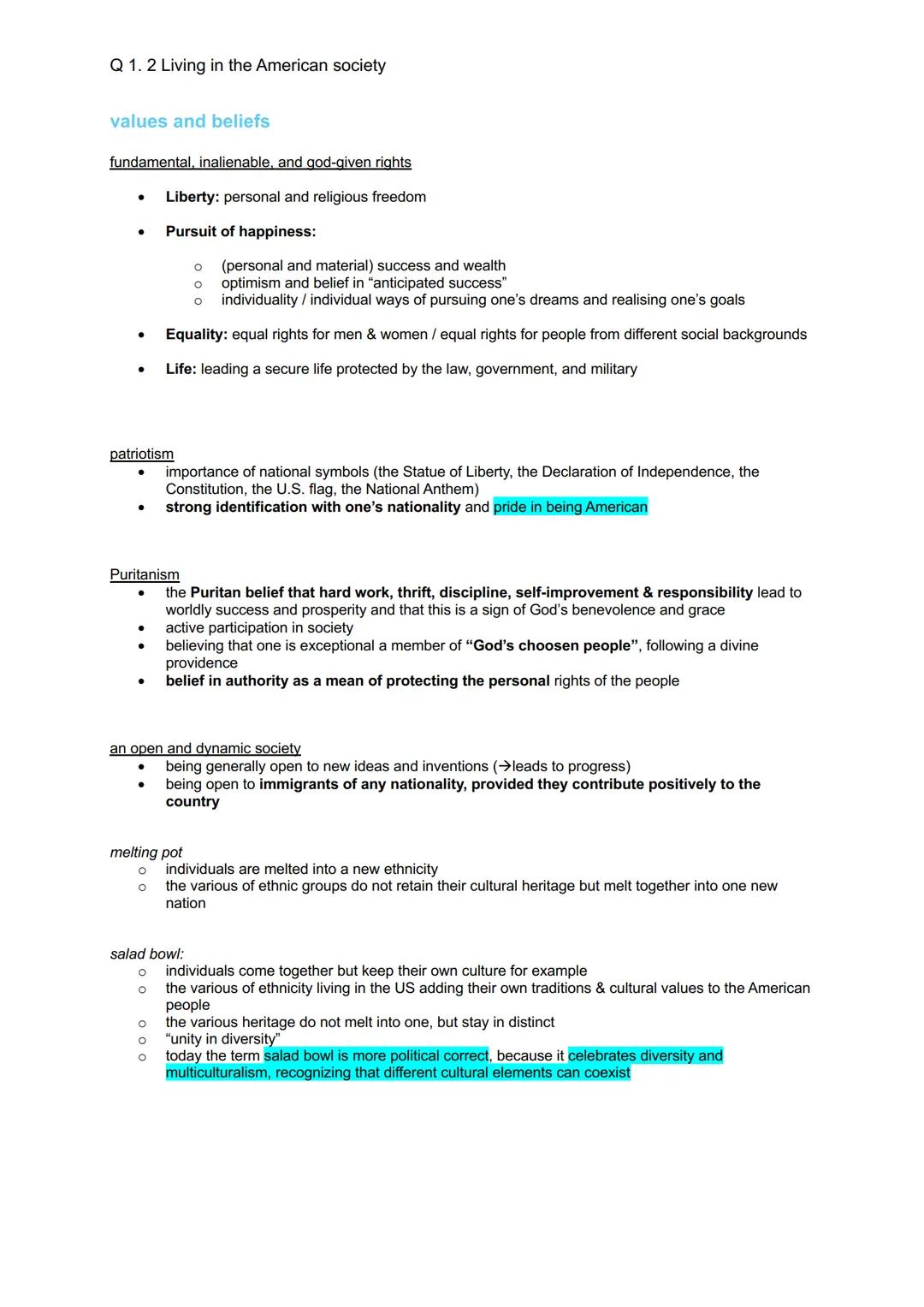 Q 1.1 The USA - the formation of a nation
development and principles of American democracy and the Constitution
Mayflower Compact 1620
•
•
.