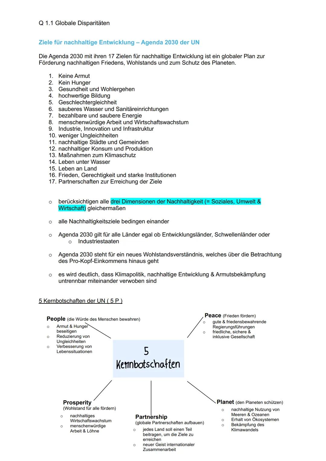Erdkunde Abitur Lernzettel Hessen 2024