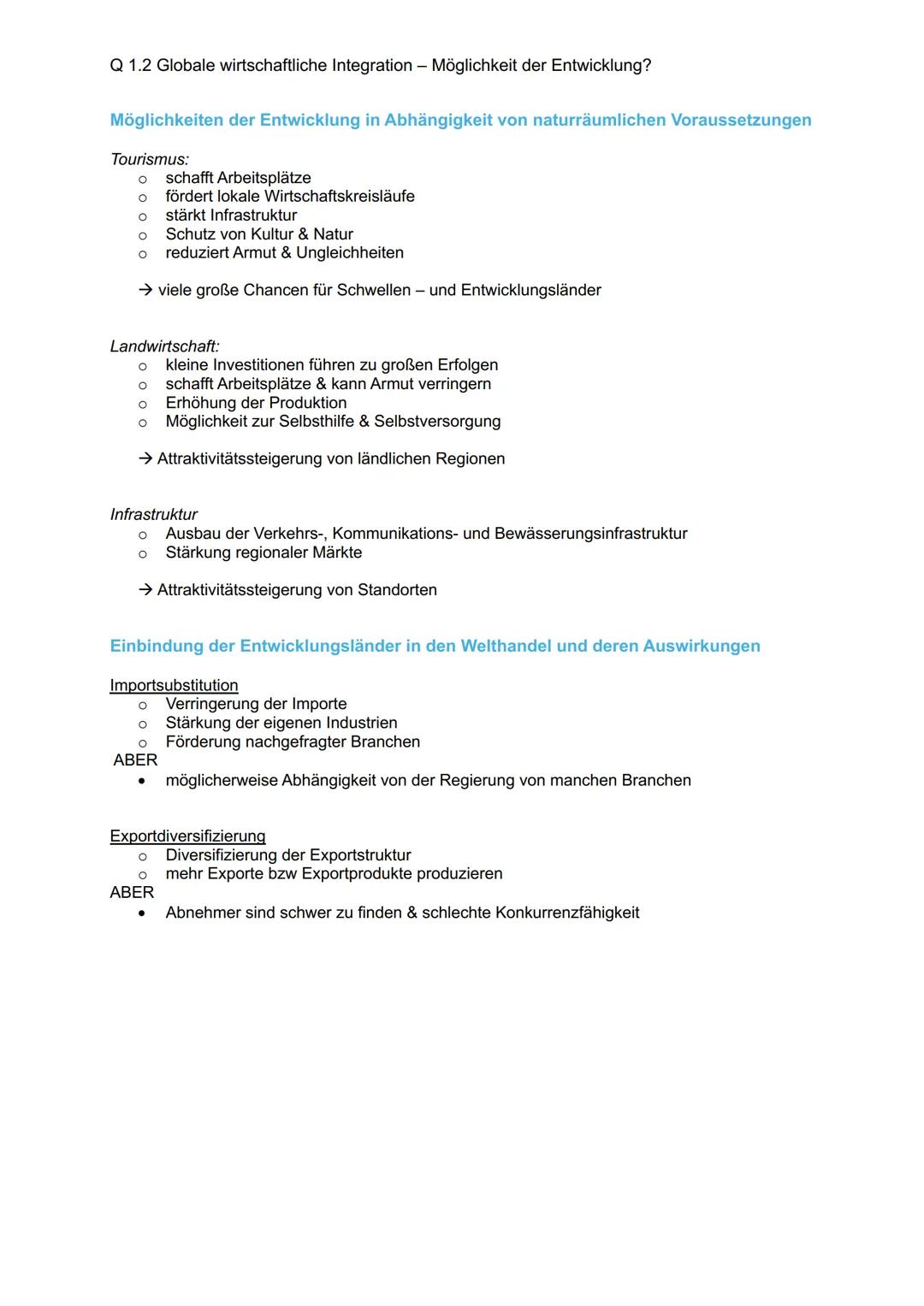 # Q 1.1 Globale Disparitäten
Ziele für nachhaltige Entwicklung - Agenda 2030 der UN
Die Agenda 2030 mit ihren 17 Zielen für nachhaltige En