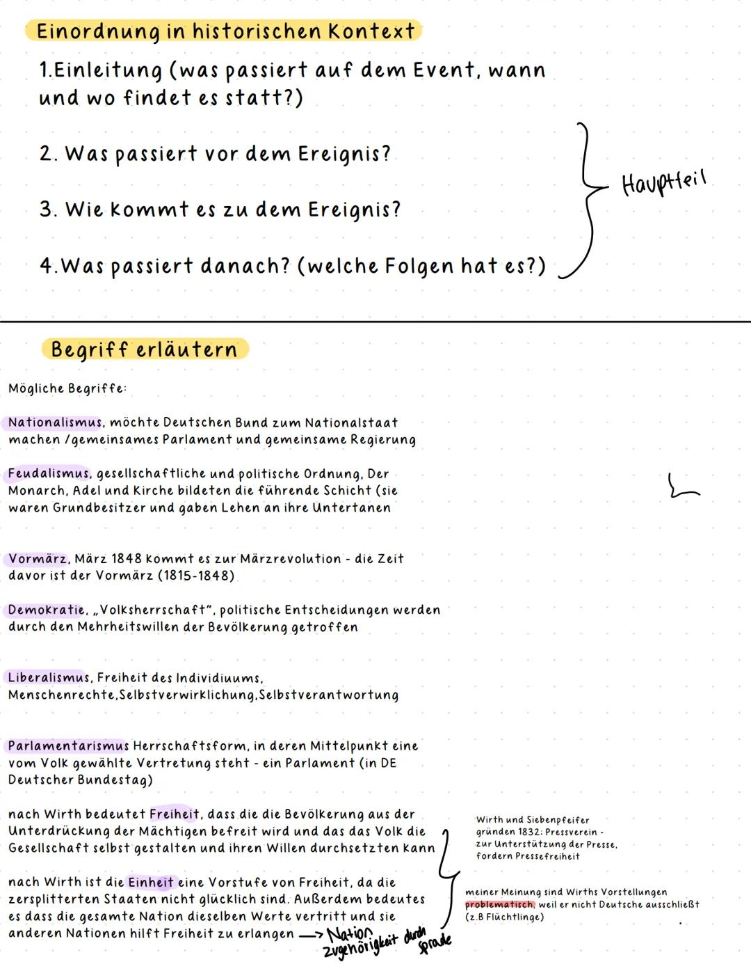 •
•
Lernzettel für die klausur am 10. Oktober
THEMEN.
Strukturierte Textwiedergabe/Historischen Kontext
einordnen/Begriff erläutern (+mögli