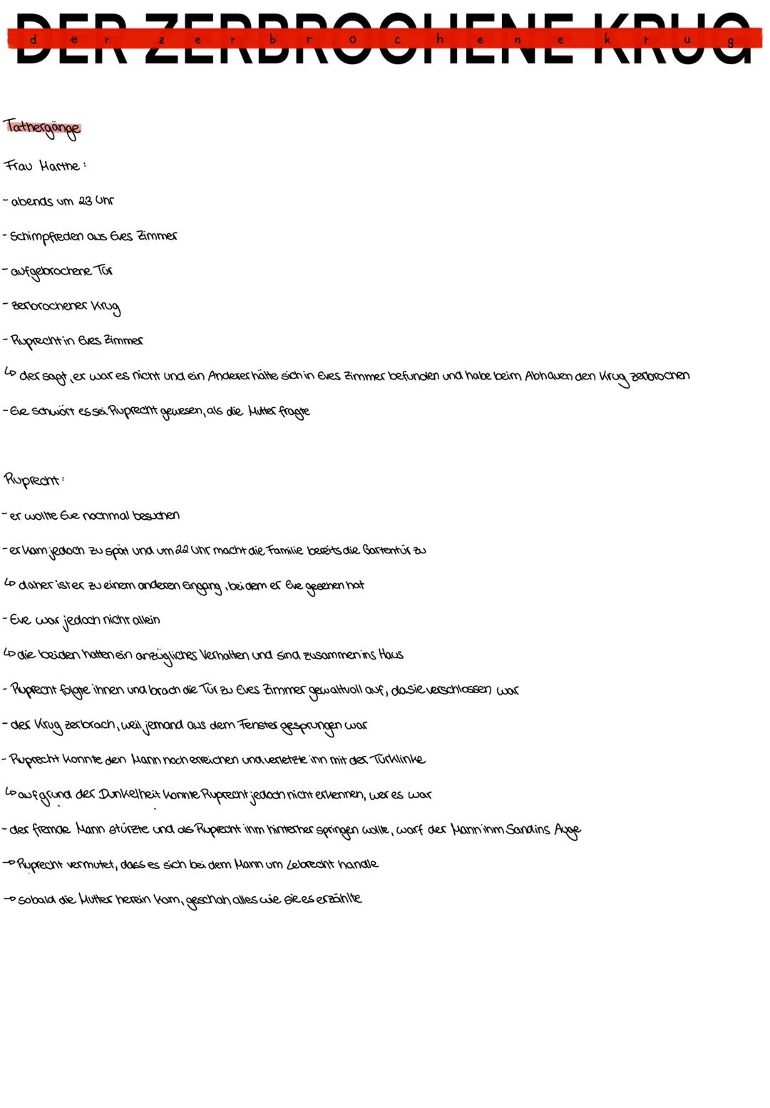 DER ZERBROCHENE KRUG
Kapitel zusammenfassung
1. Auftritt:
- Charaktere
-setting
niederländisches Dorf Huisum bei Utrecht bei Utrecht; die Ge