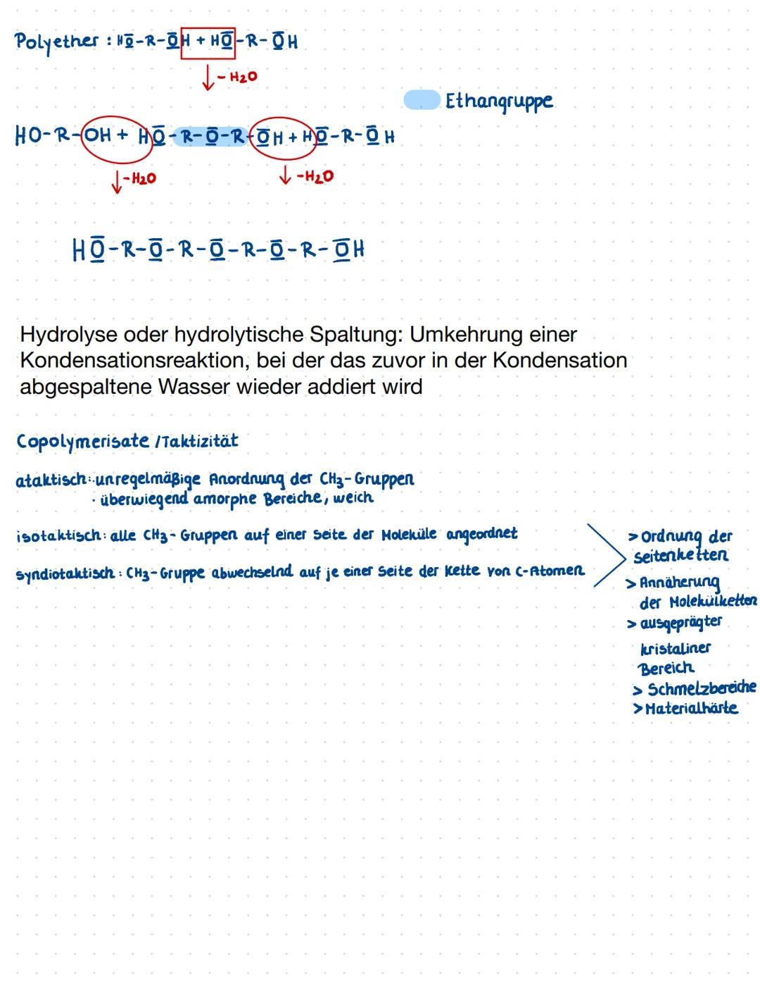 # Kunststoffe
Lerzettel
1 Kunstoffgruppen.
Thermoplaste: -erweichen beim Erwärmen
- ist der Erweichungsbereich
überschritten, sind sie pl