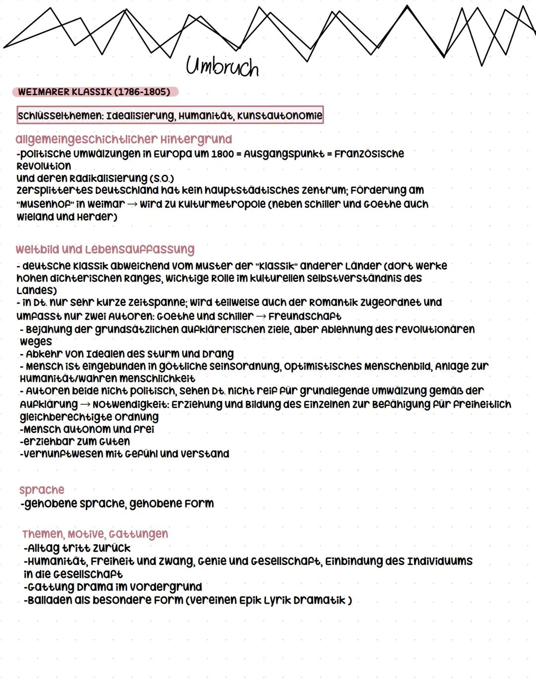 Q1.1 Epochenumbruch 18./19. Jahrhundert - Literatur um 1800 und im frühen
19. Jahrhundert
grundlegendes Niveau (Grundkurs und Leistungskurs)