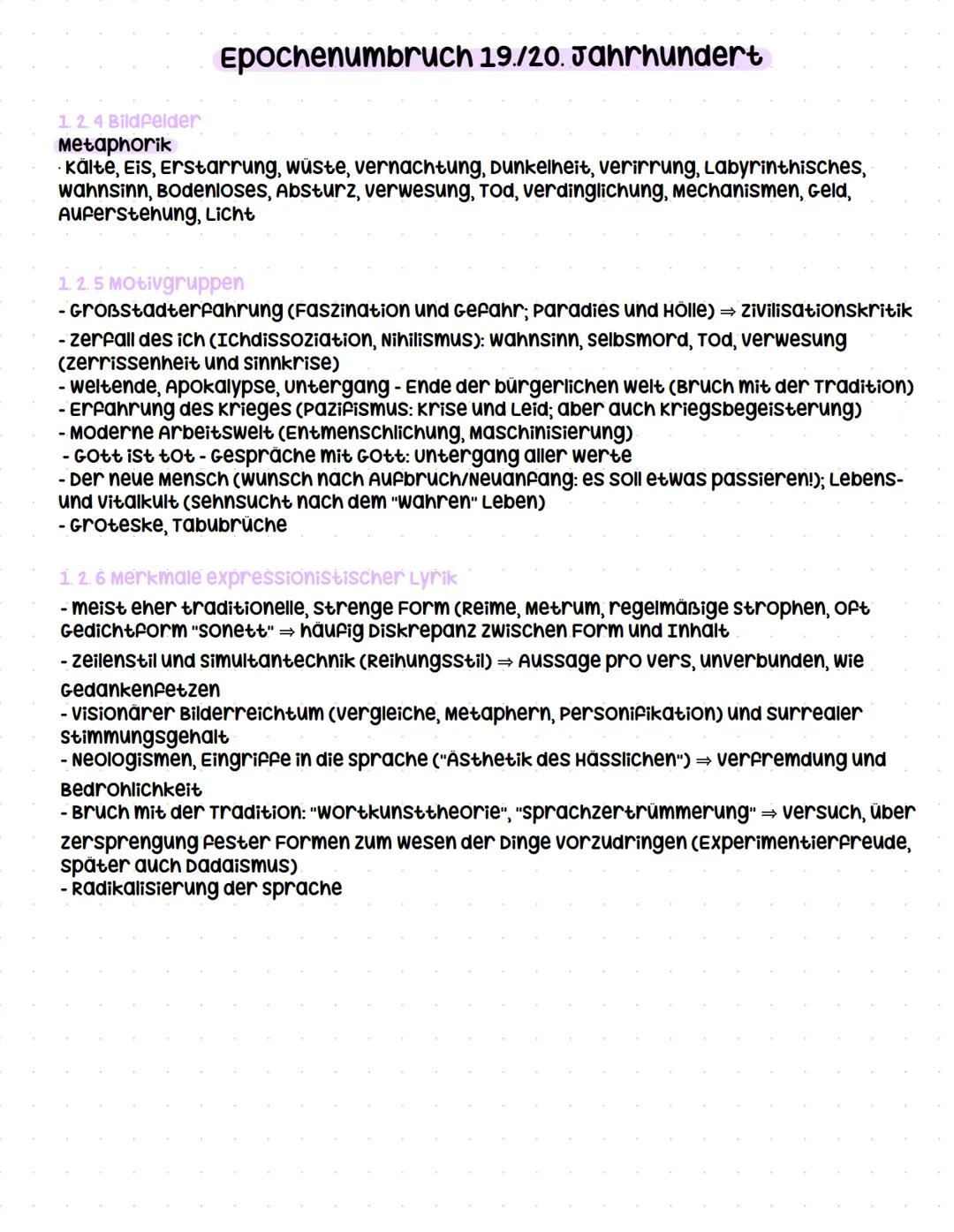 Q3.2 Epochenumbruch 19./20. Jahrhundert – literarische Moderne im frühen
20. Jahrhundert
grundlegendes Niveau (Grundkurs und Leistungskurs)